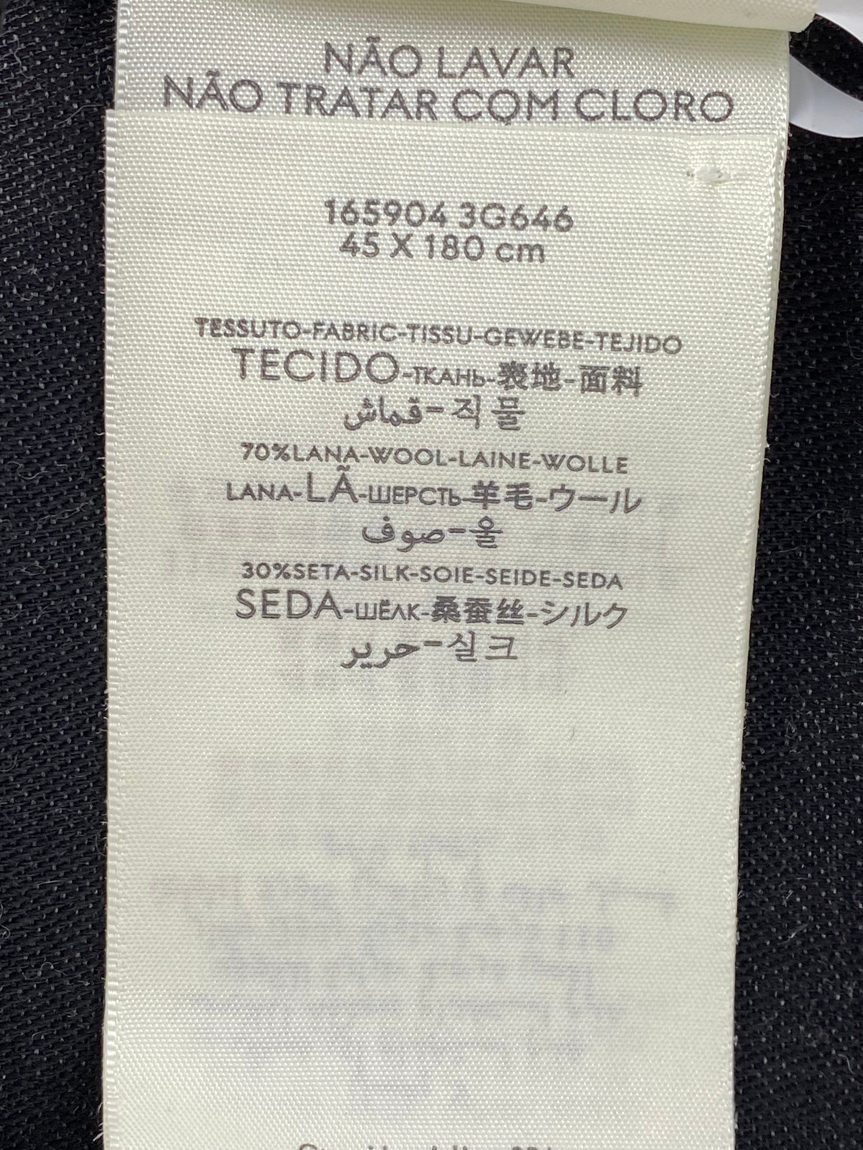 Gucci Black Wool Scarf-Scarf-Gucci-The Closet Egypt