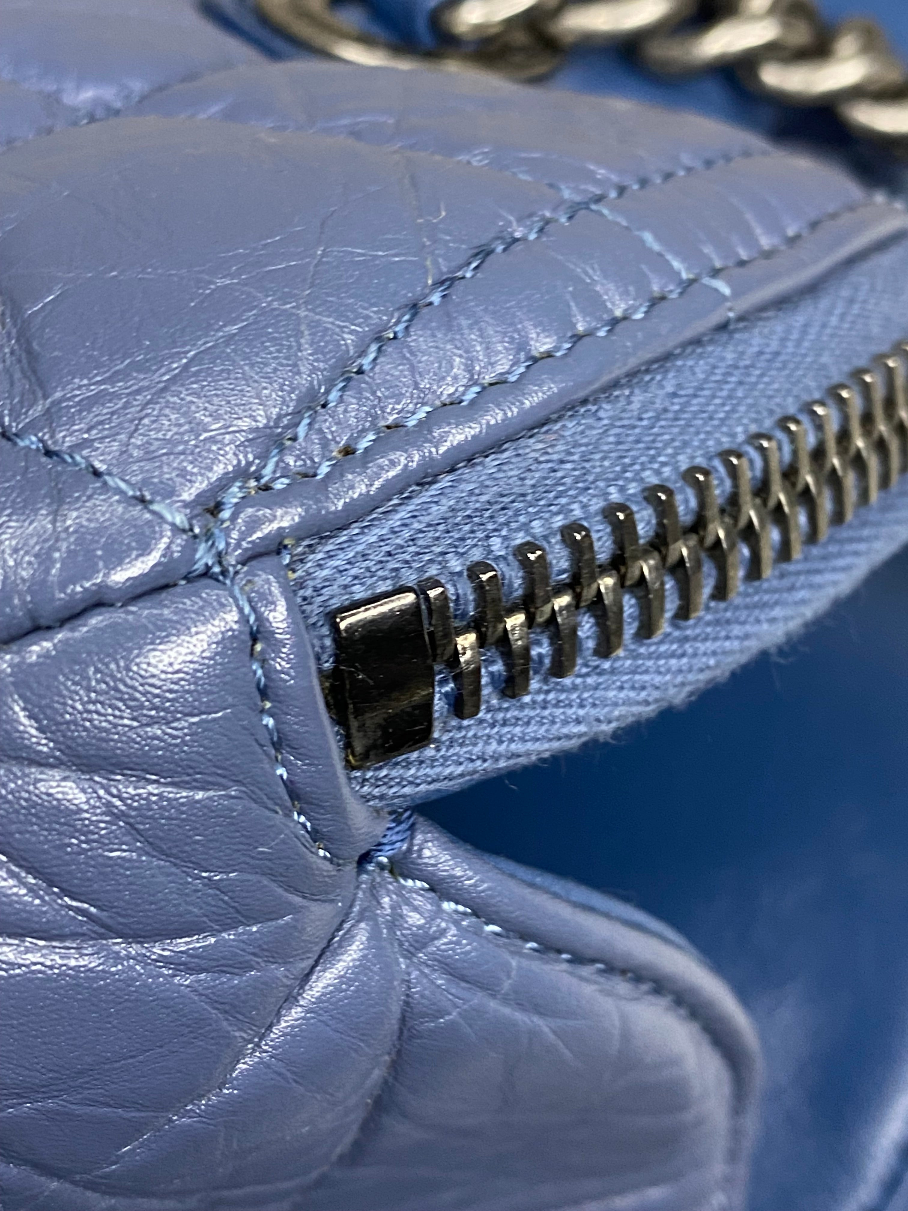 Chanel Blue Bowling Tote Shoulder Bag-handbag-Chanel-The Closet Egypt