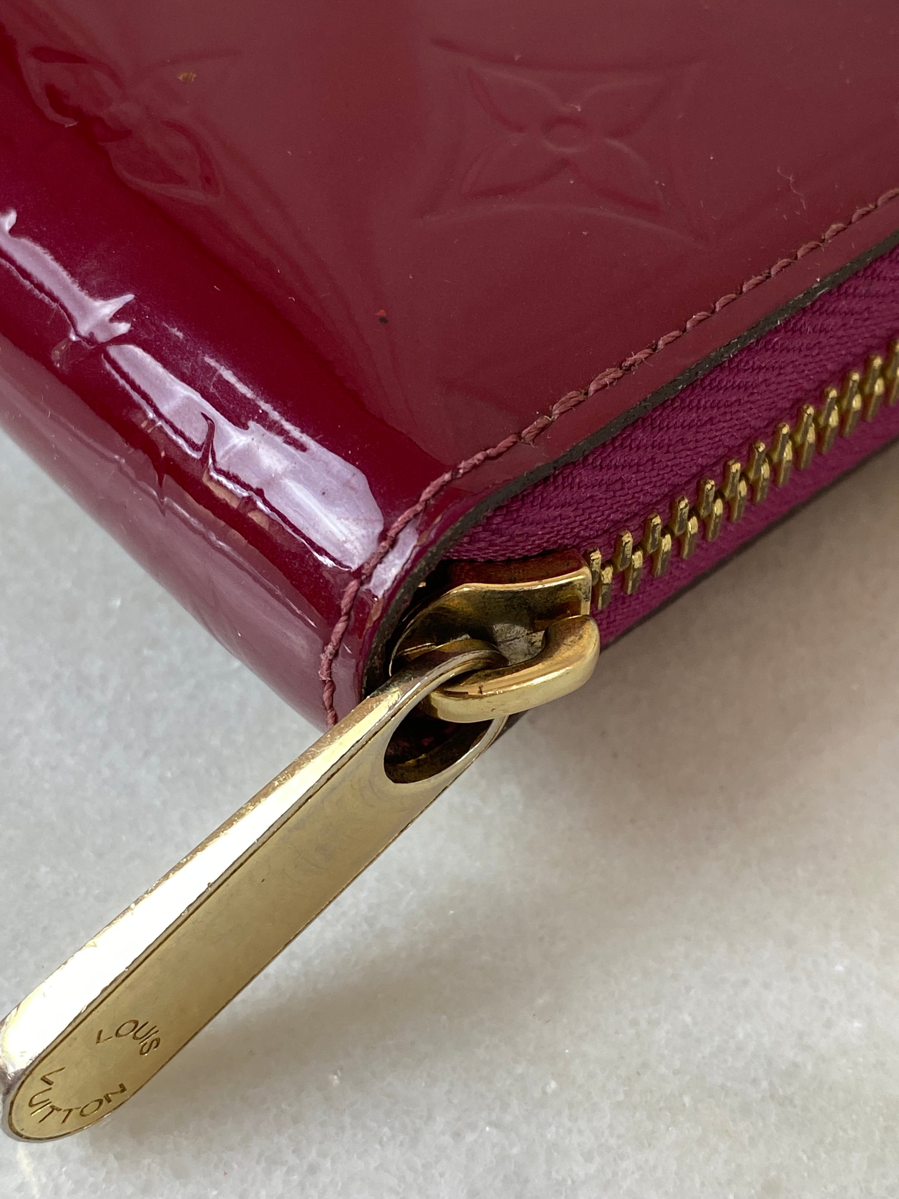 Louis Vuitton Red Vernis Zip Long Wallet-wallet-Louis Vuitton-The Closet Egypt