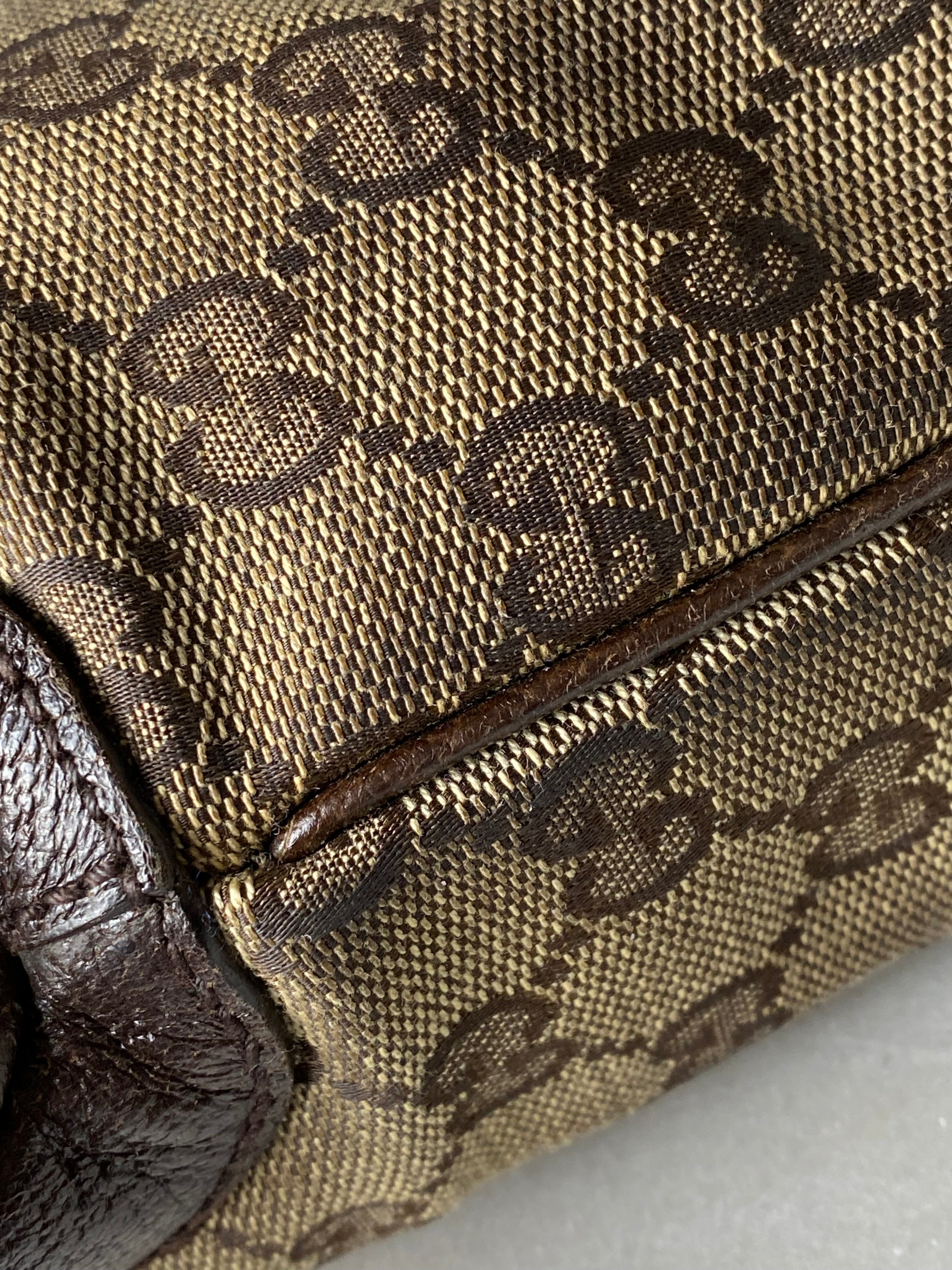 Gucci Burgundy GG Supreme Jackie 1961 Shoulder Bag