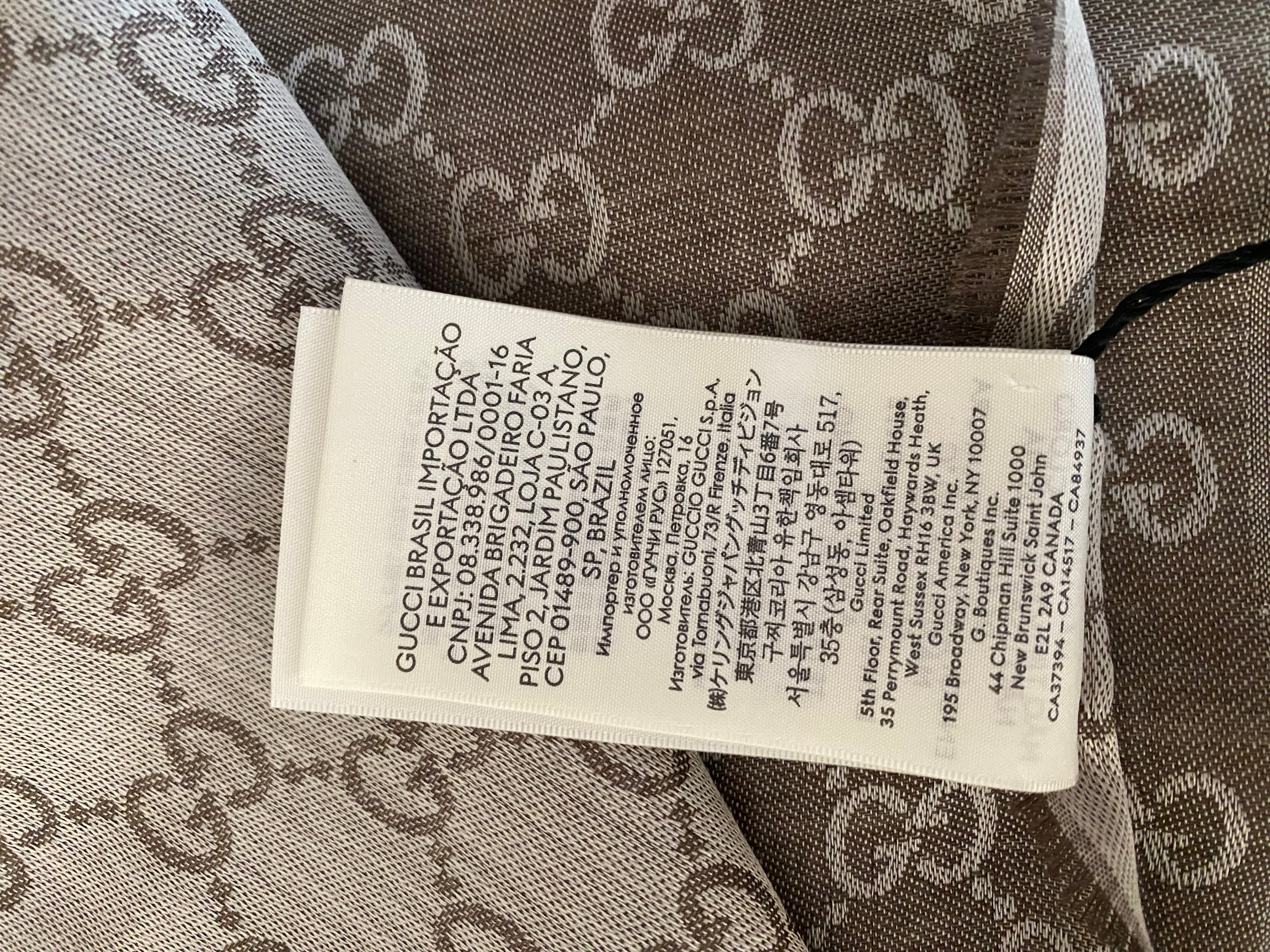 Gucci Grey GG Scarf-Scarf-Gucci-The Closet Egypt