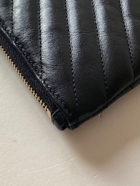 YSL Black Cassandre Medium Classic Clutch-Clutch-YSL-The Closet Egypt