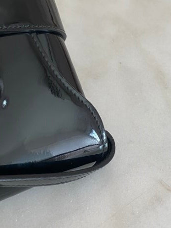 Gucci Black Vernis Horsebit Shoulder Bag-handbag-Gucci-The Closet Egypt