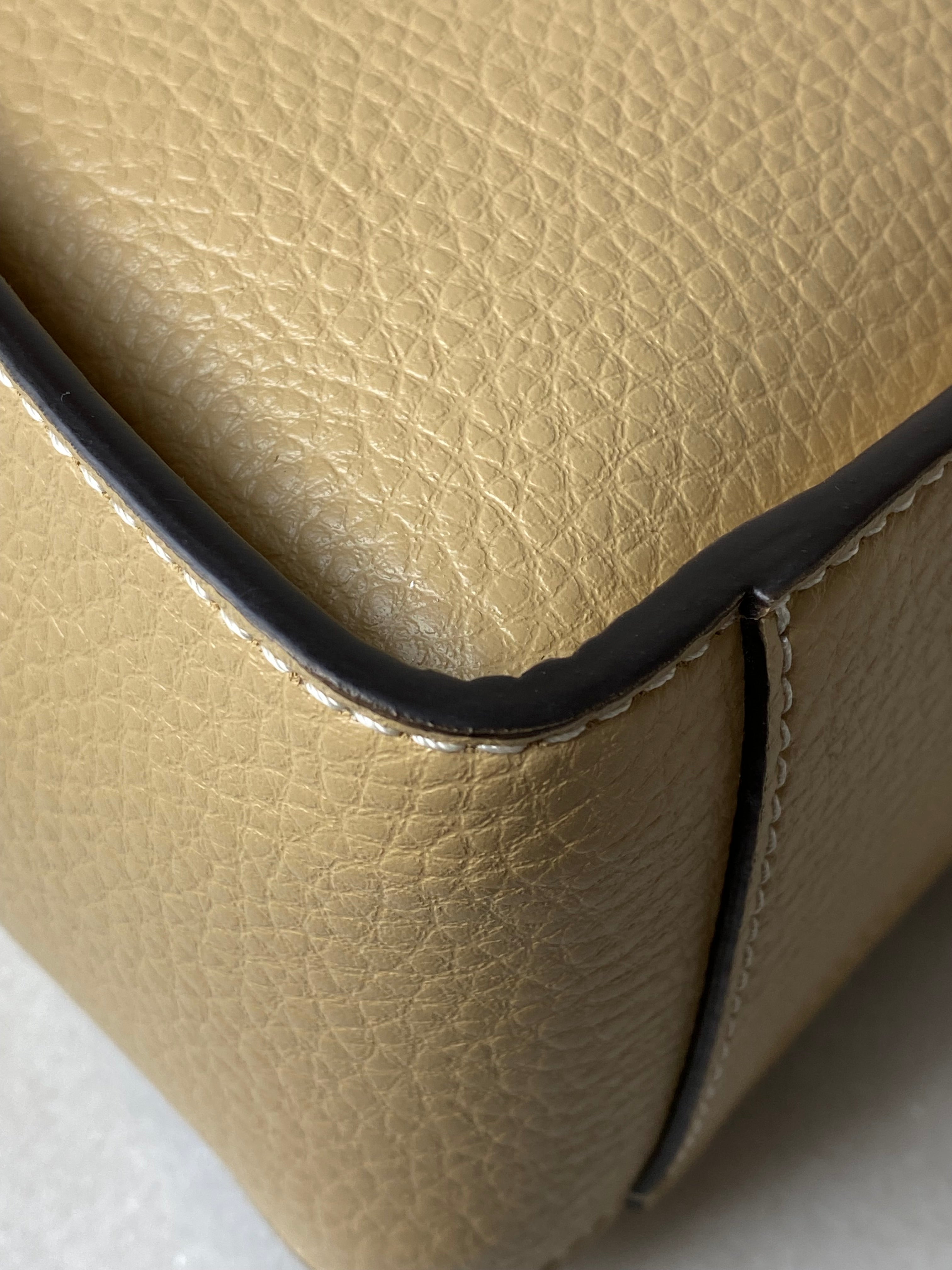 Stella Mccartney Beige Mini Embossed Logo Crossbody Bag-handbag-Stella Mccartney-The Closet Egypt