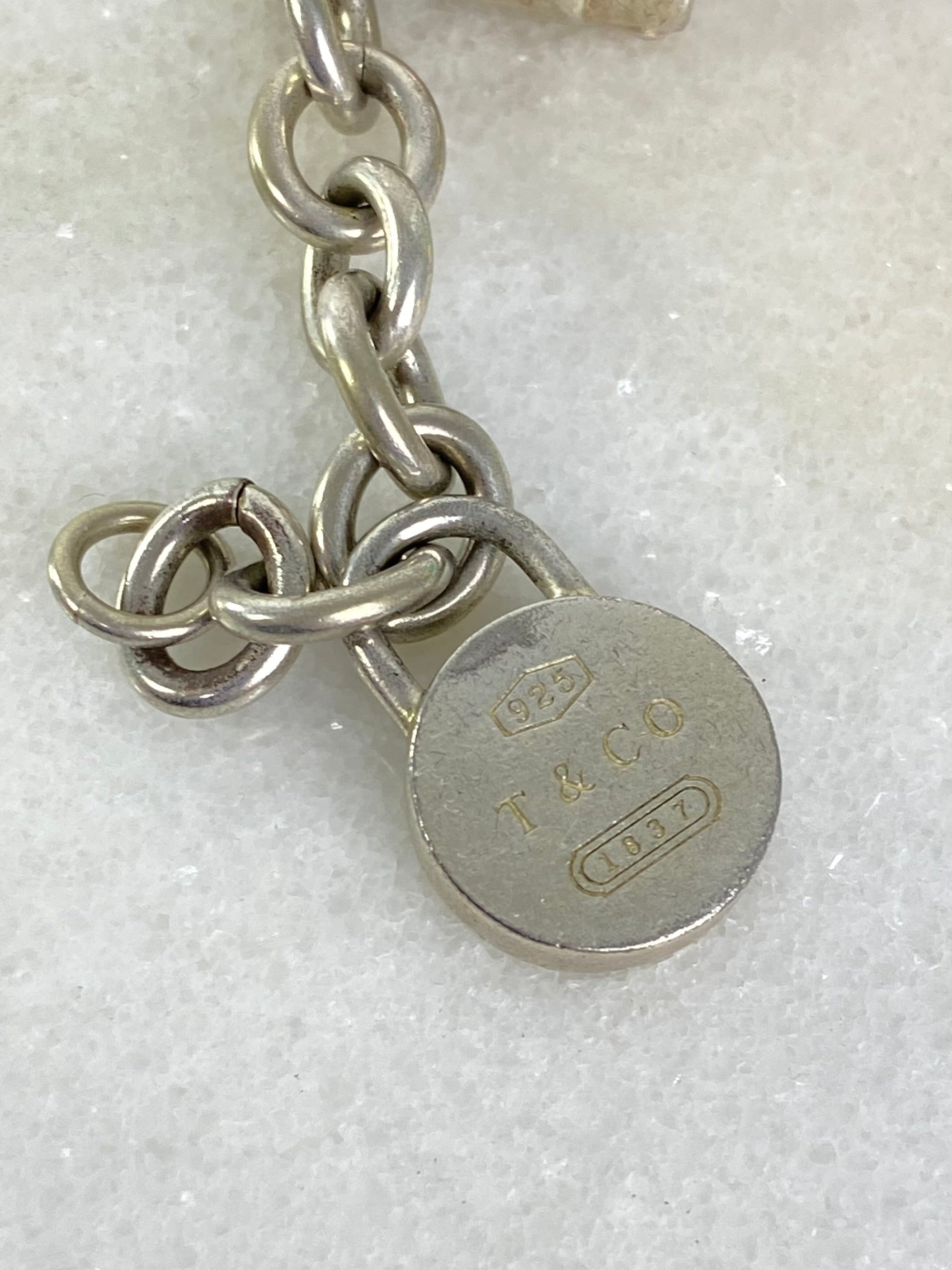 Tiffany & Co Silver Lock Heart Bracelet