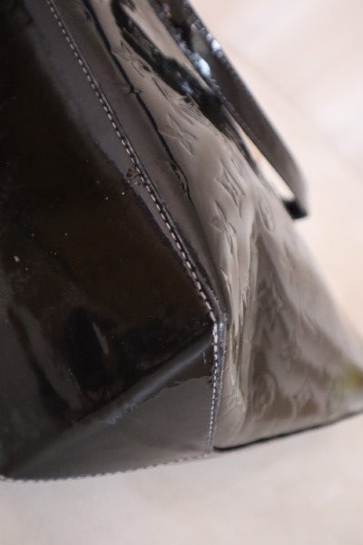Louis Vuitton Black Vernis Wilshire MM Top Handle Bag-handbag-Louis Vuitton-The Closet Egypt