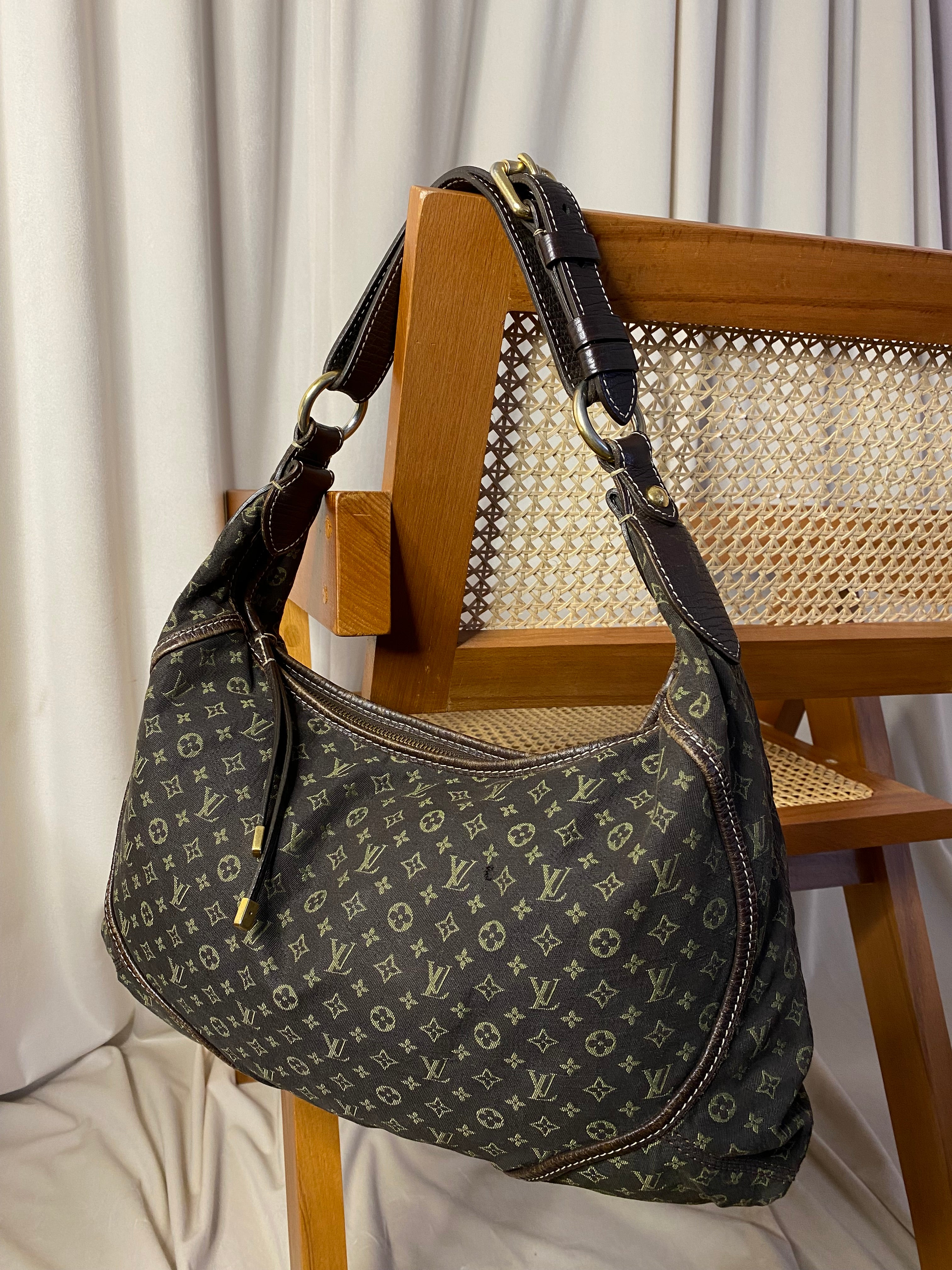 Louis Vuitton Brown Monogram Mini Lin Manon Shoulder Bag-handbag-Louis Vuitton-The Closet Egypt