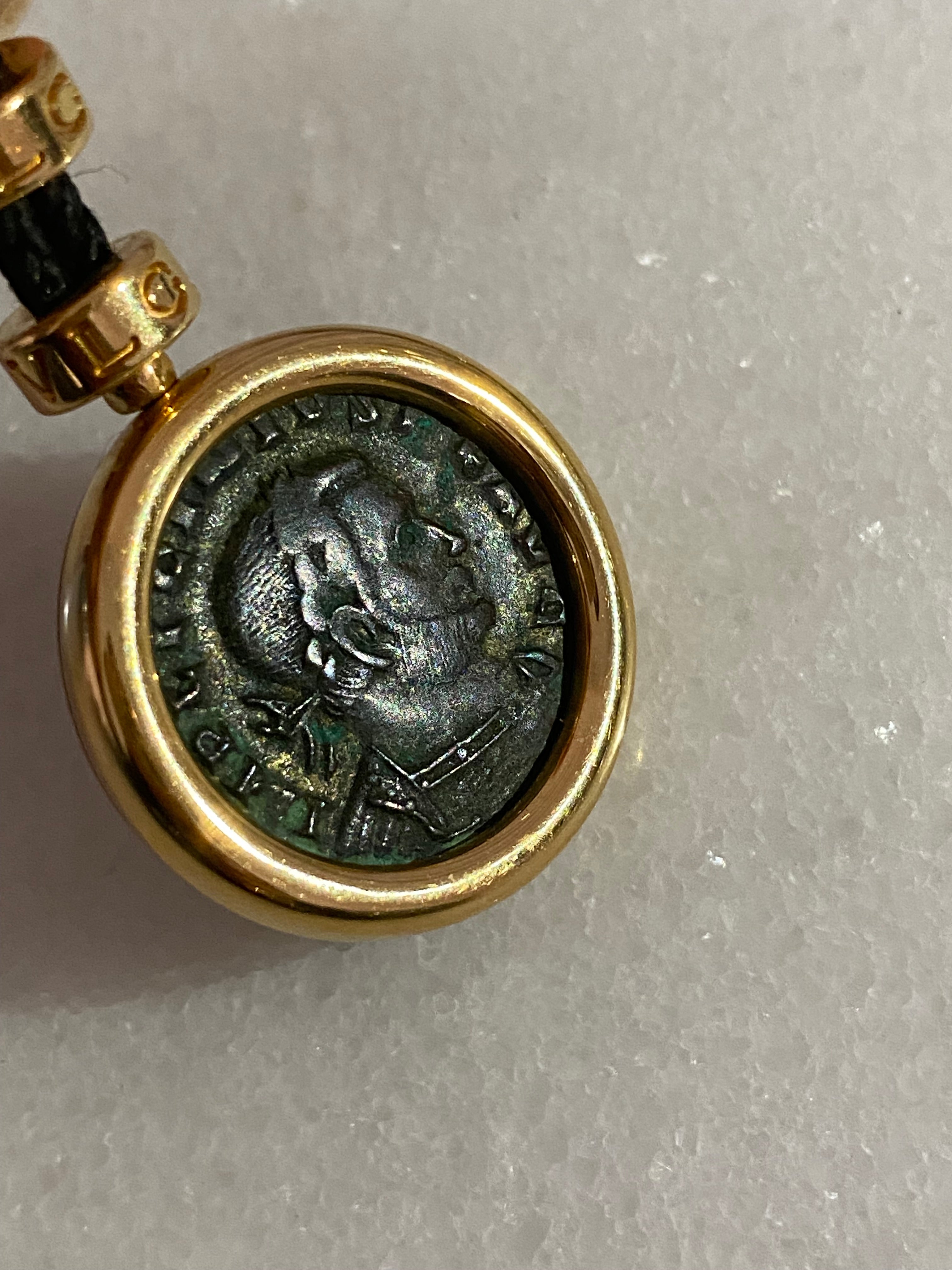 Bvlgari 18K Yellow Gold Monete Coin Necklace-Necklaces-Bvlgari-The Closet Egypt