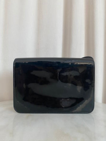 Gucci Black Vernis Horsebit Shoulder Bag-handbag-Gucci-The Closet Egypt