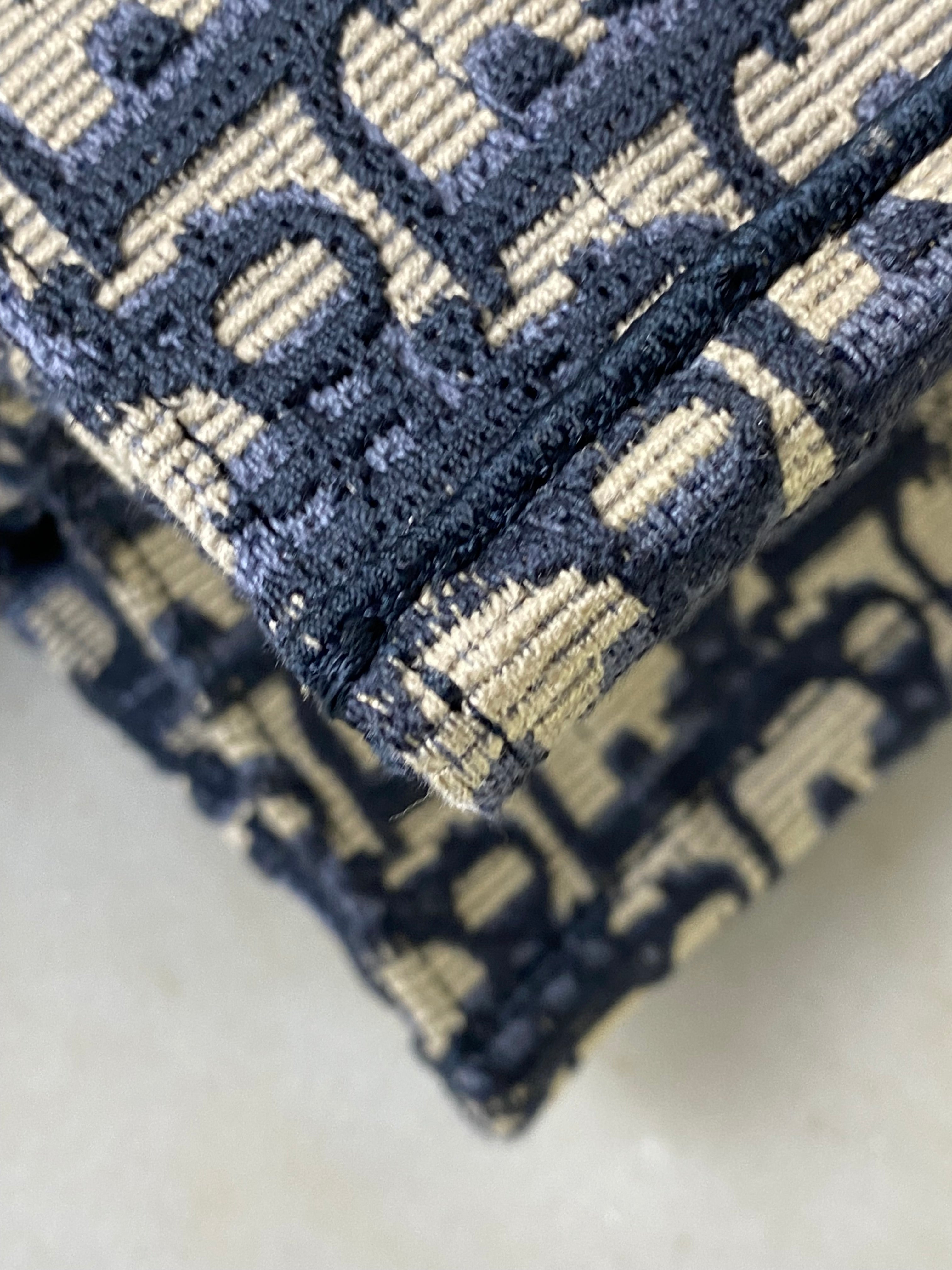 Christian Dior Navy Blue Oblique Book Medium Tote Bag-handbag-Christian Dior-The Closet Egypt