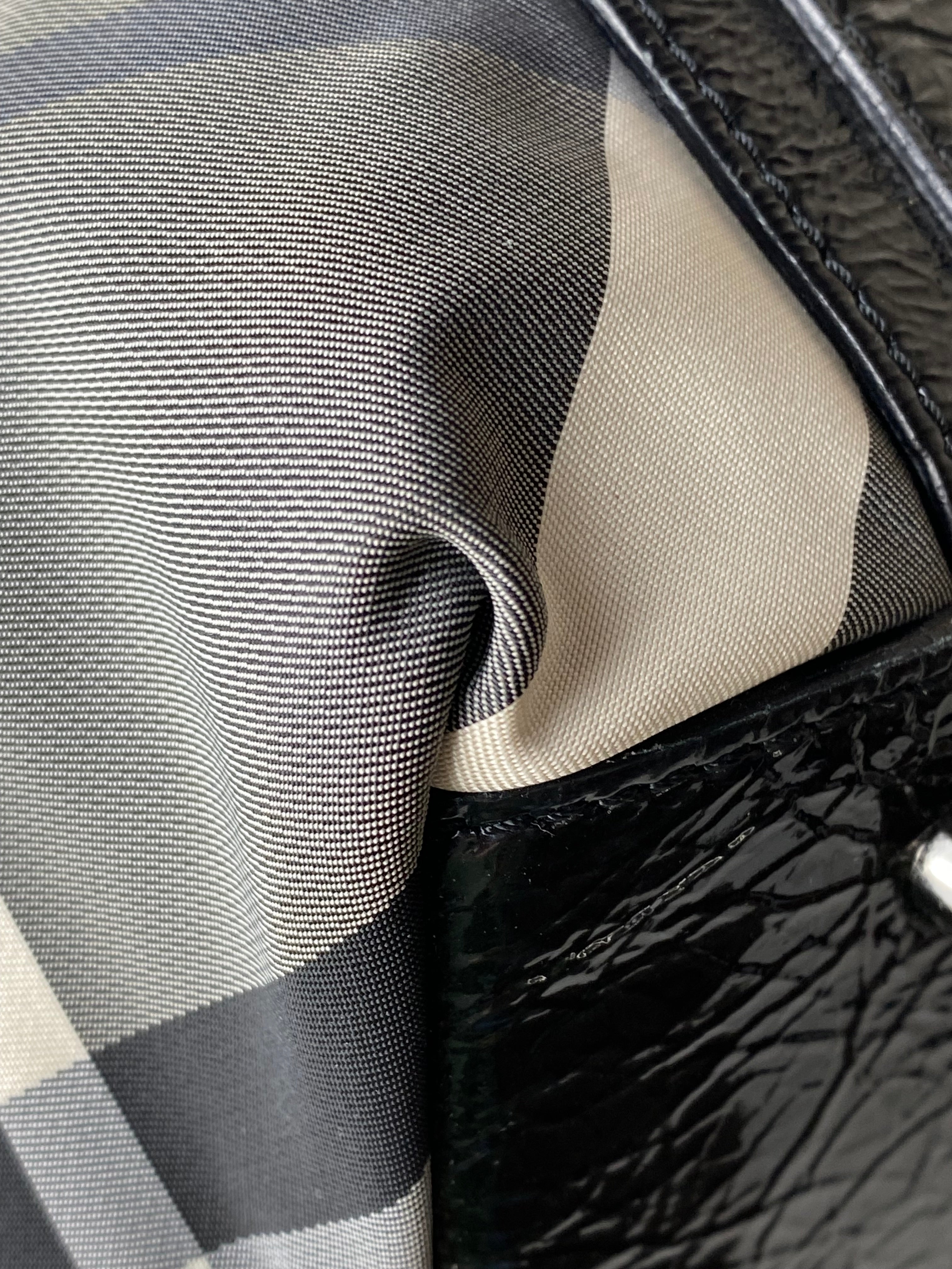 Burberry Black Nylon Victoria Beat Check Shoulder Bag-handbag-Burberry-The Closet Egypt