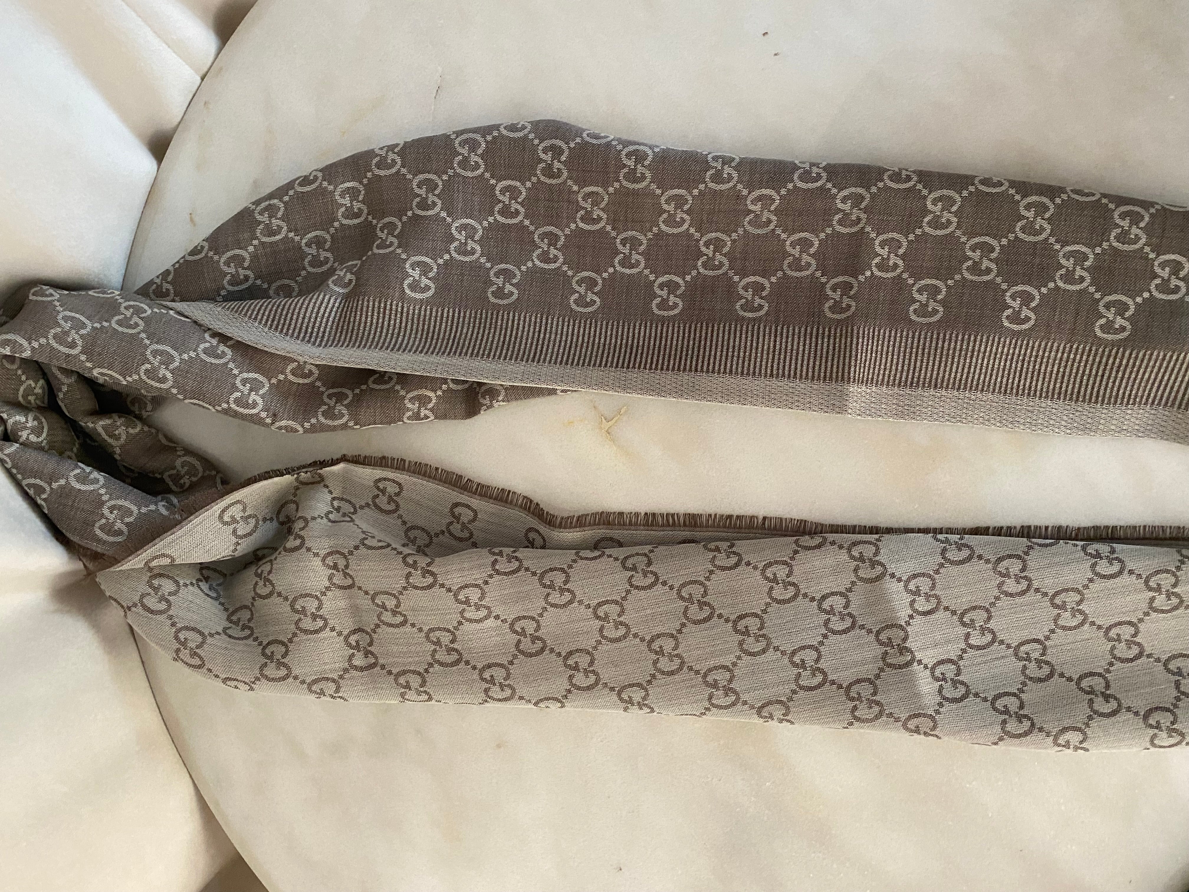 Gucci Grey GG Scarf-Scarf-Gucci-The Closet Egypt