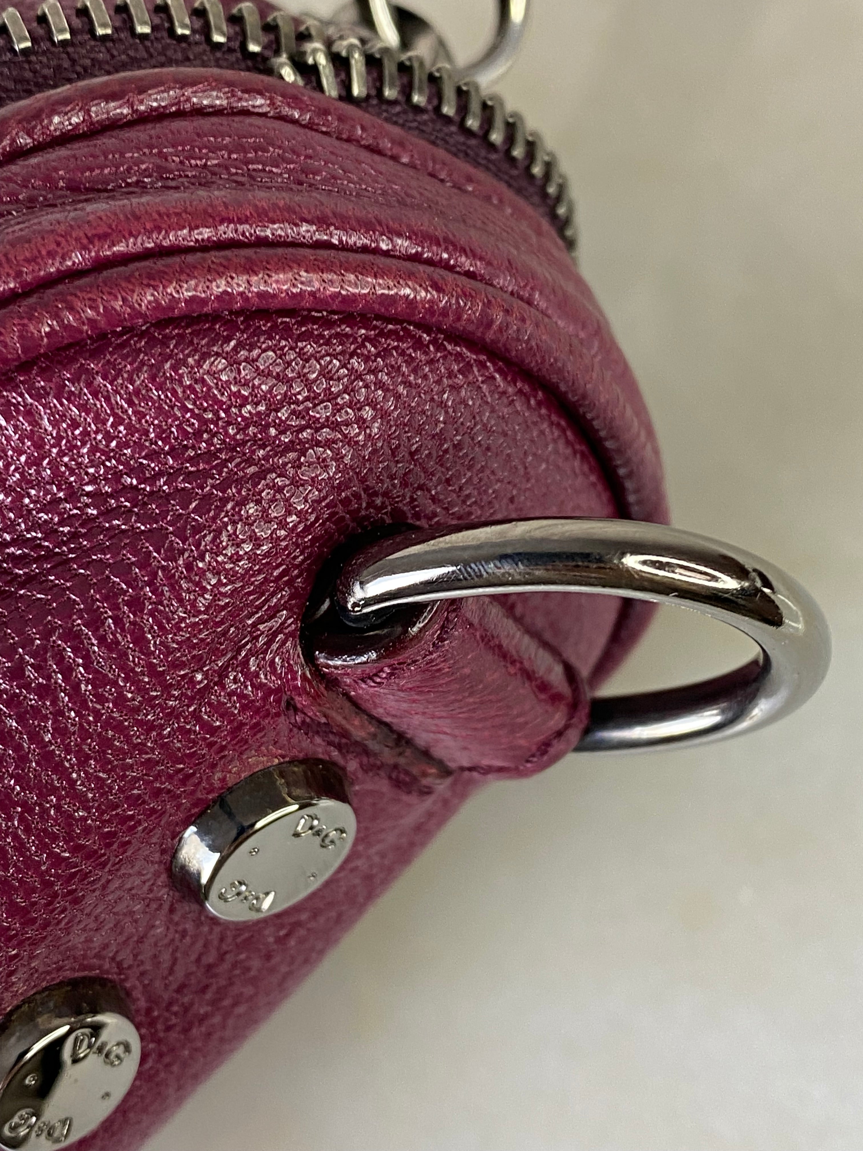 Dolce & Gabbana Burgundy Vilma Top Handle Bag W/ Strap-handbag-Dolce & Gabbana-The Closet Egypt