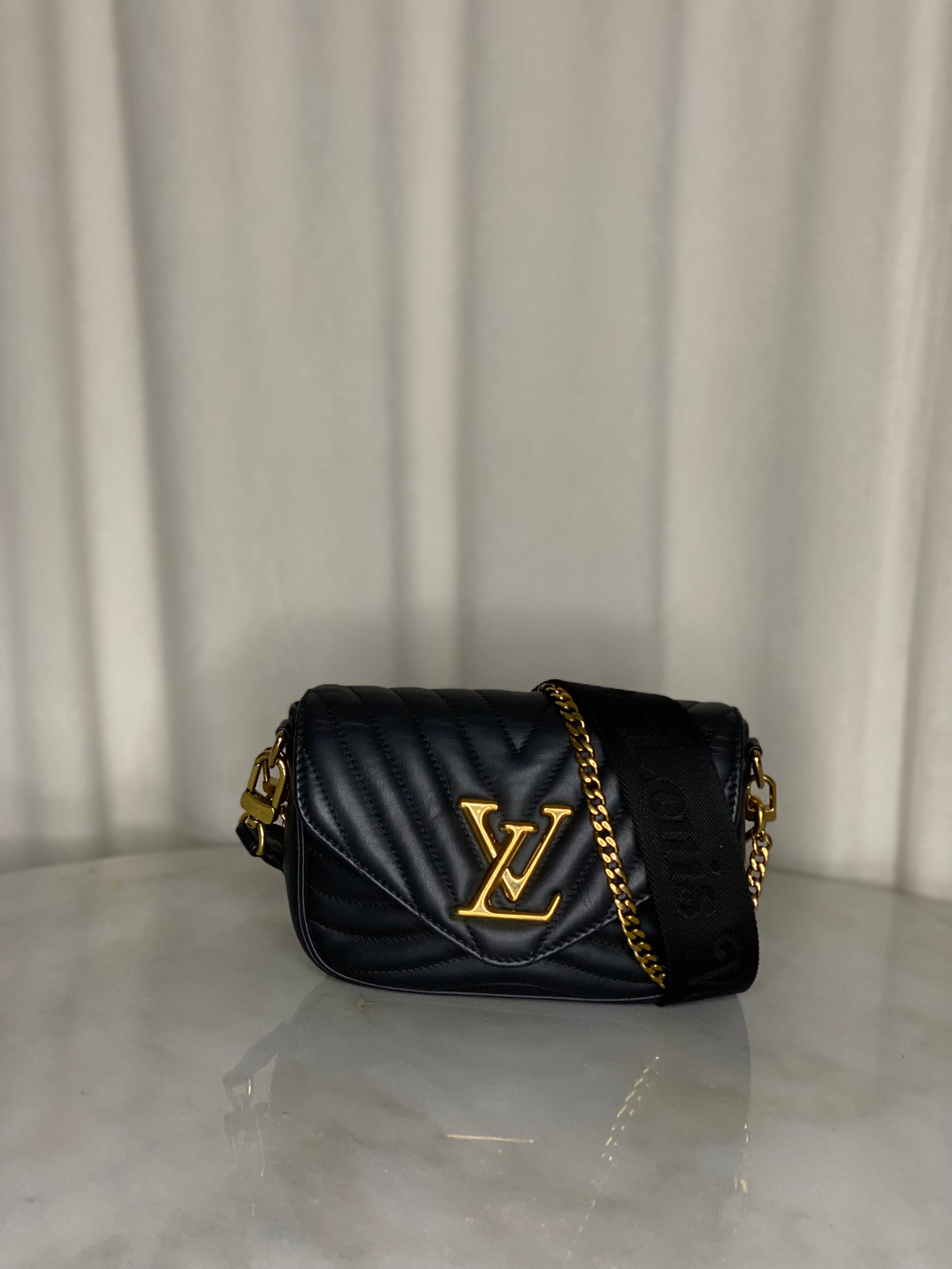 Louis Vuitton Black New Wave Multi Pochette Bag
