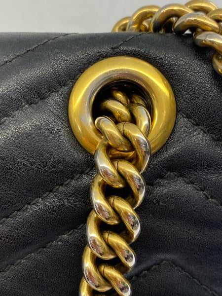 Gucci Black Marmont Medium Bag-handbag-Gucci-The Closet Egypt