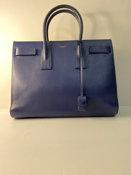 YSL Blue Sac De Jour Large Tote Bag-handbag-YSL-The Closet Egypt