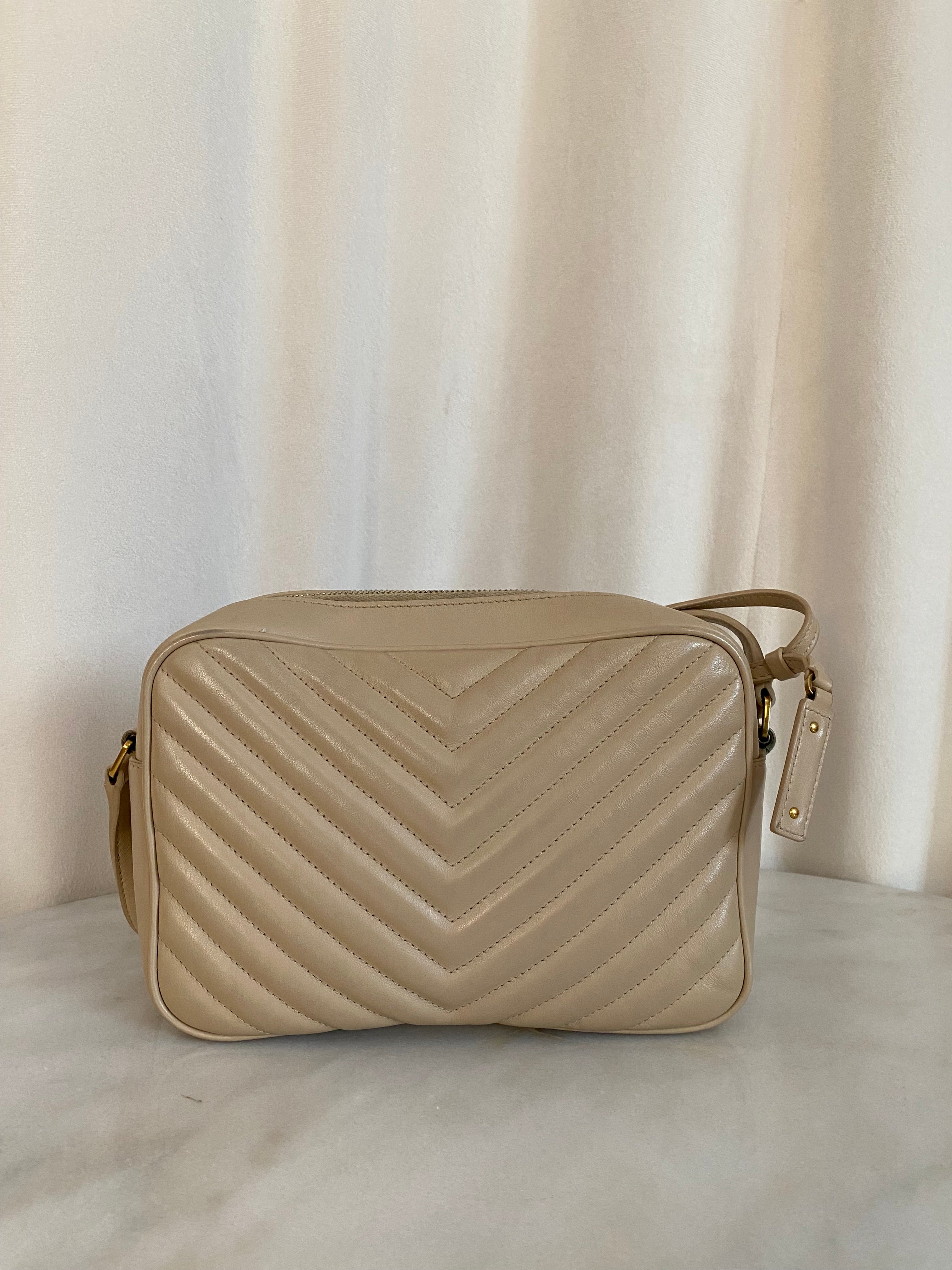 YSL Beige Lou Camera Bag-handbag-YSL-The Closet Egypt