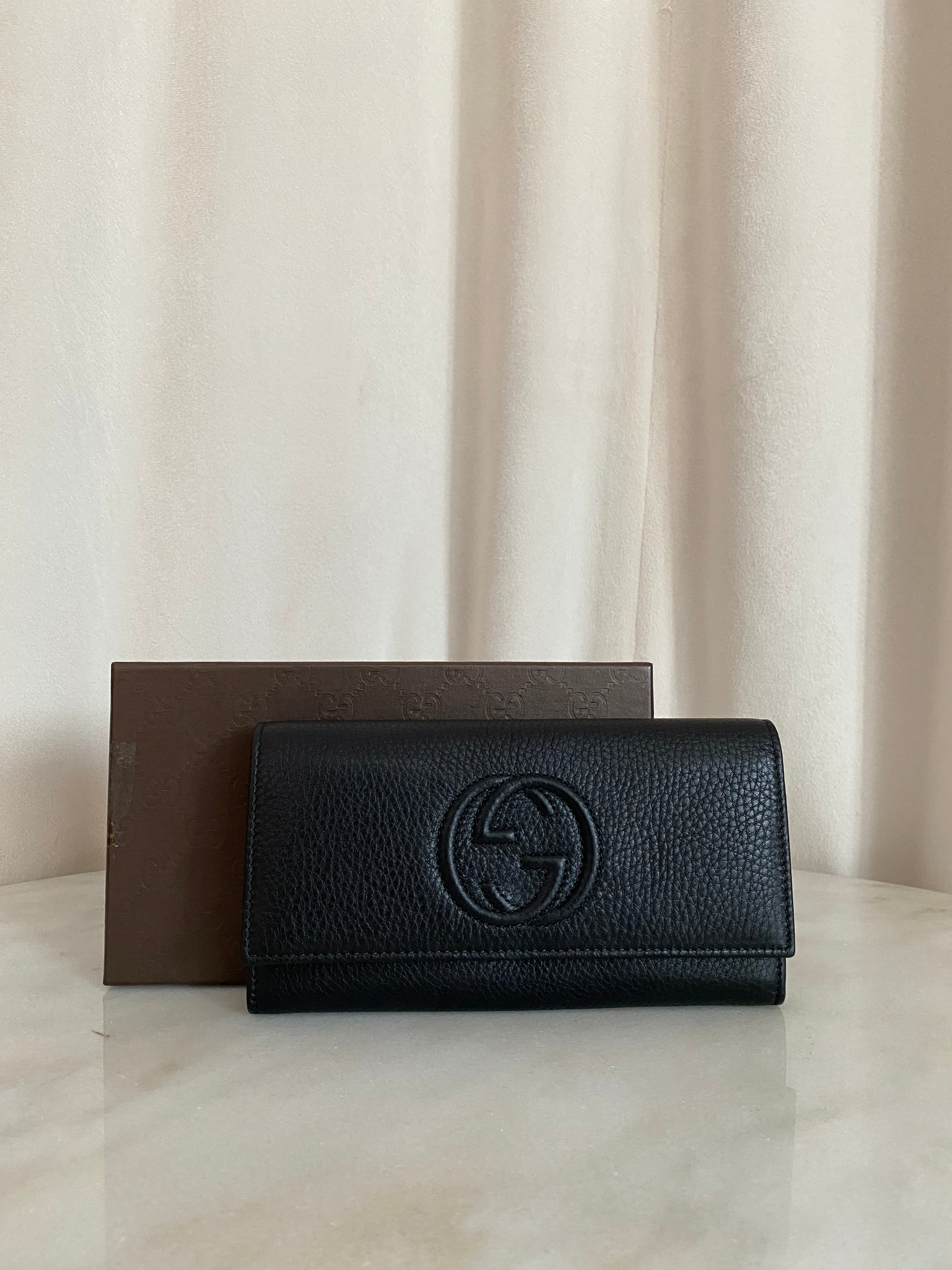 Gucci Black GG Soho Long Wallet-wallet-Gucci-The Closet Egypt