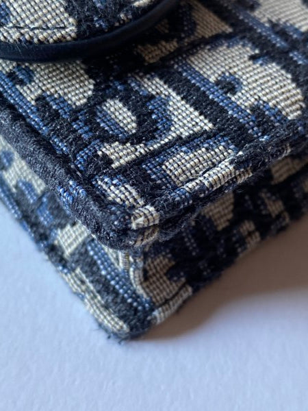 Christian Dior Blue Saddle Oblique Belt Bag-Belt Bag-Christian Dior-The Closet Egypt