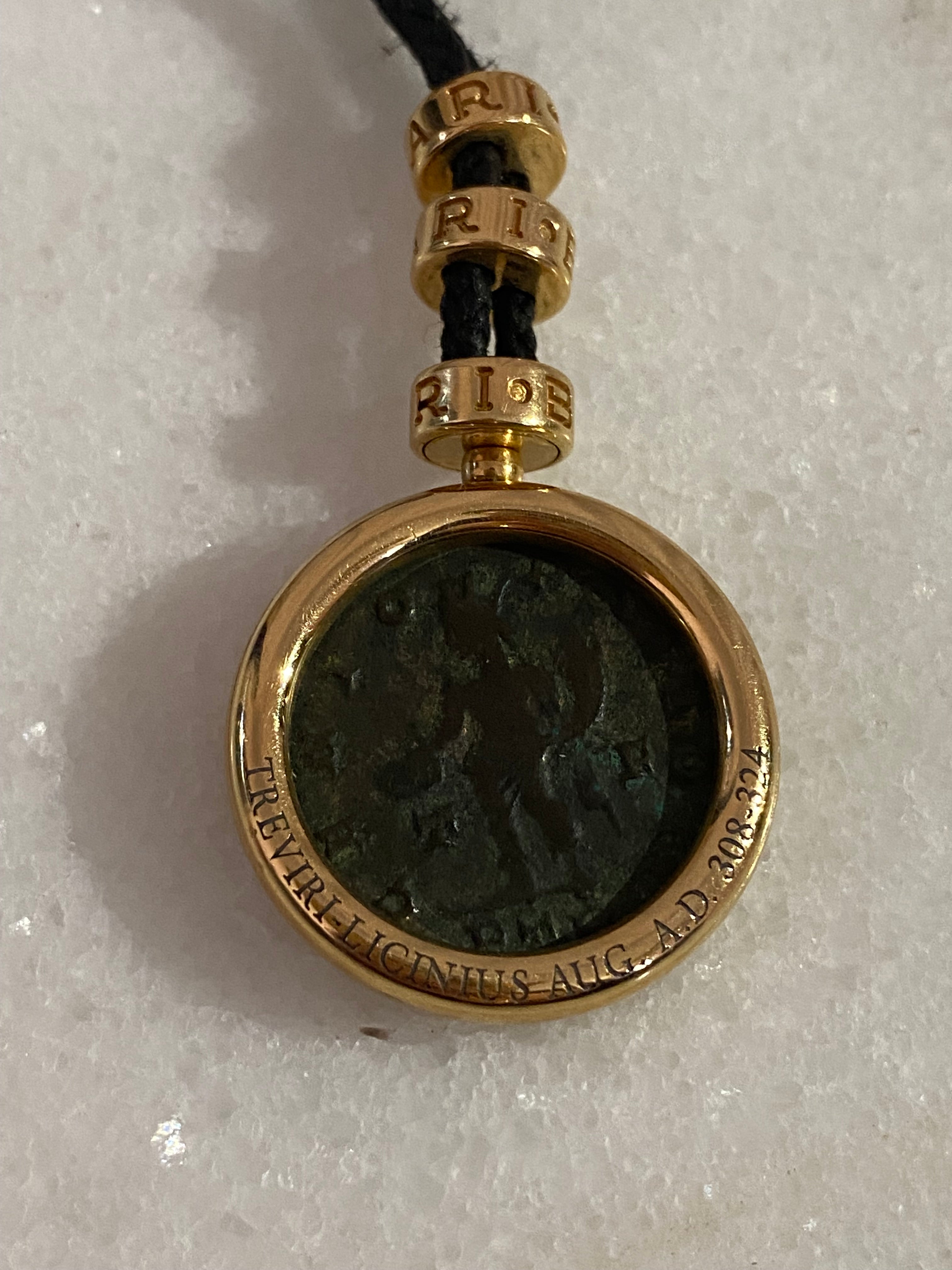 Bvlgari 18K Yellow Gold Monete Coin Necklace-Necklaces-Bvlgari-The Closet Egypt