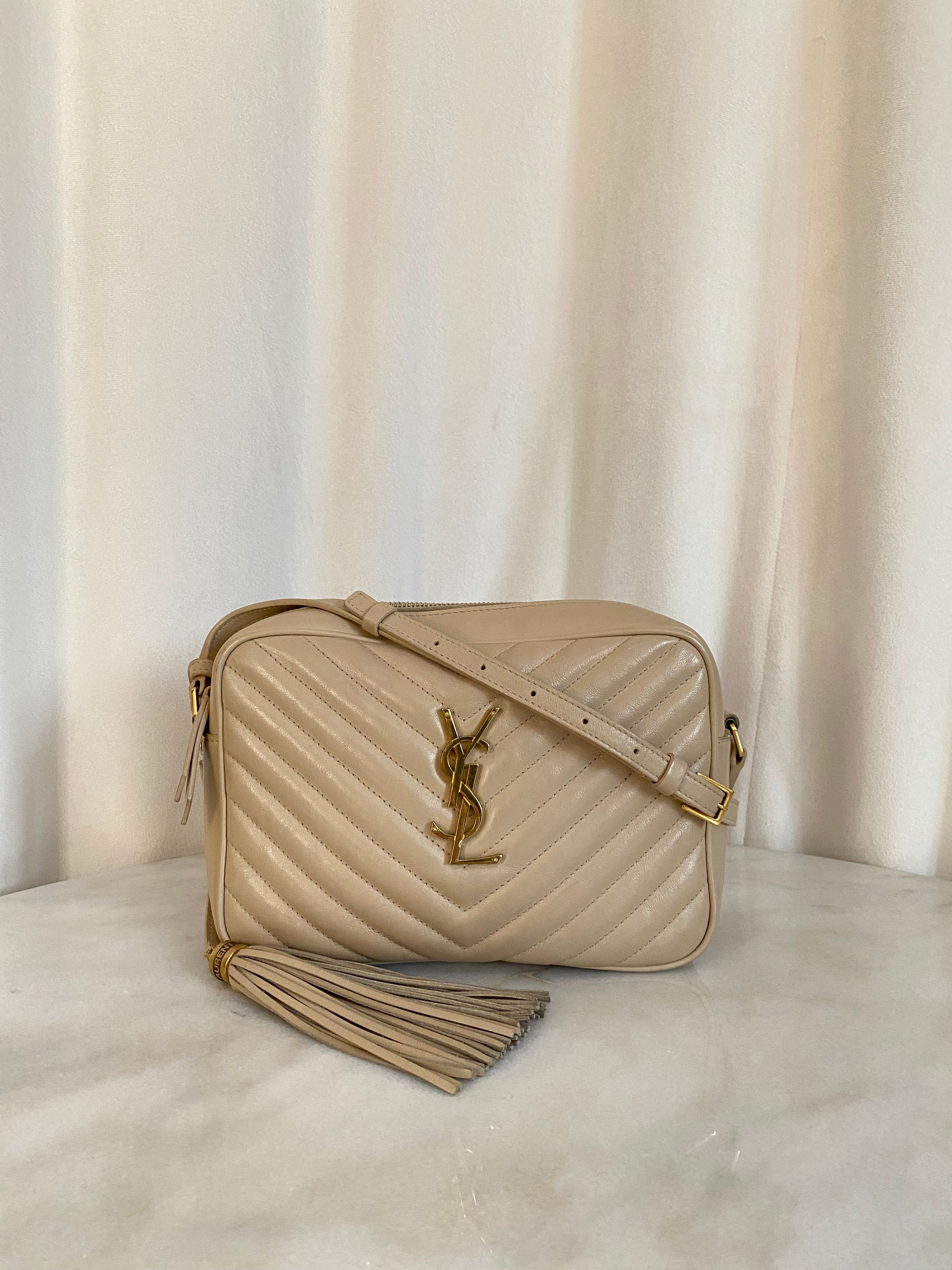 YSL Beige Lou Camera Bag-handbag-YSL-The Closet Egypt
