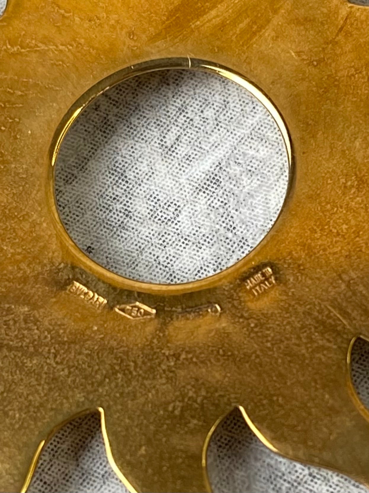 Bvlgari 18K Yellow Gold Steel Tondo Sun Pendant Necklace-Necklaces-Bvlgari-The Closet Egypt