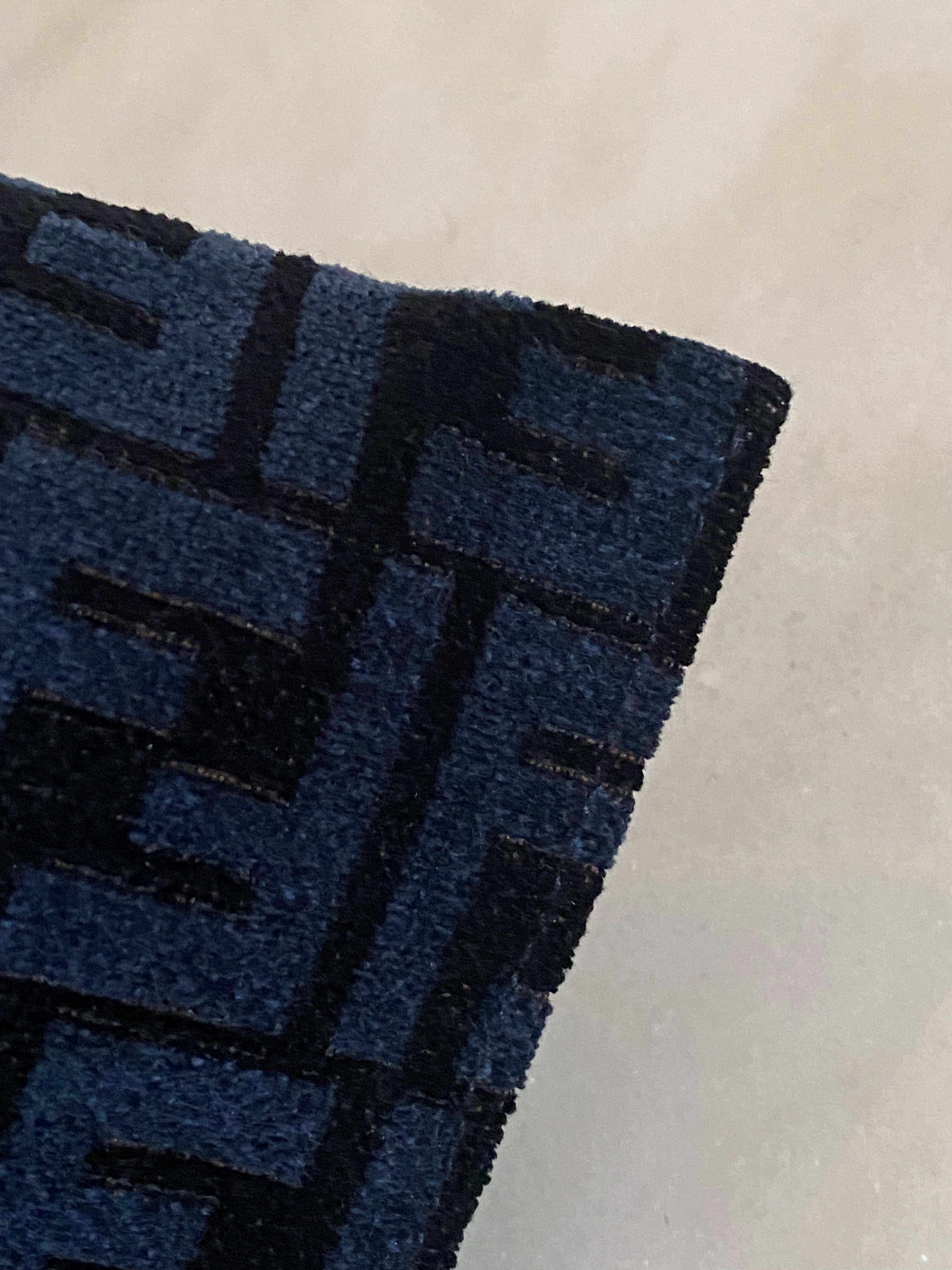 Fendi Bicolor Fabric Velvet Clutch-Clutch-Fendi-The Closet Egypt