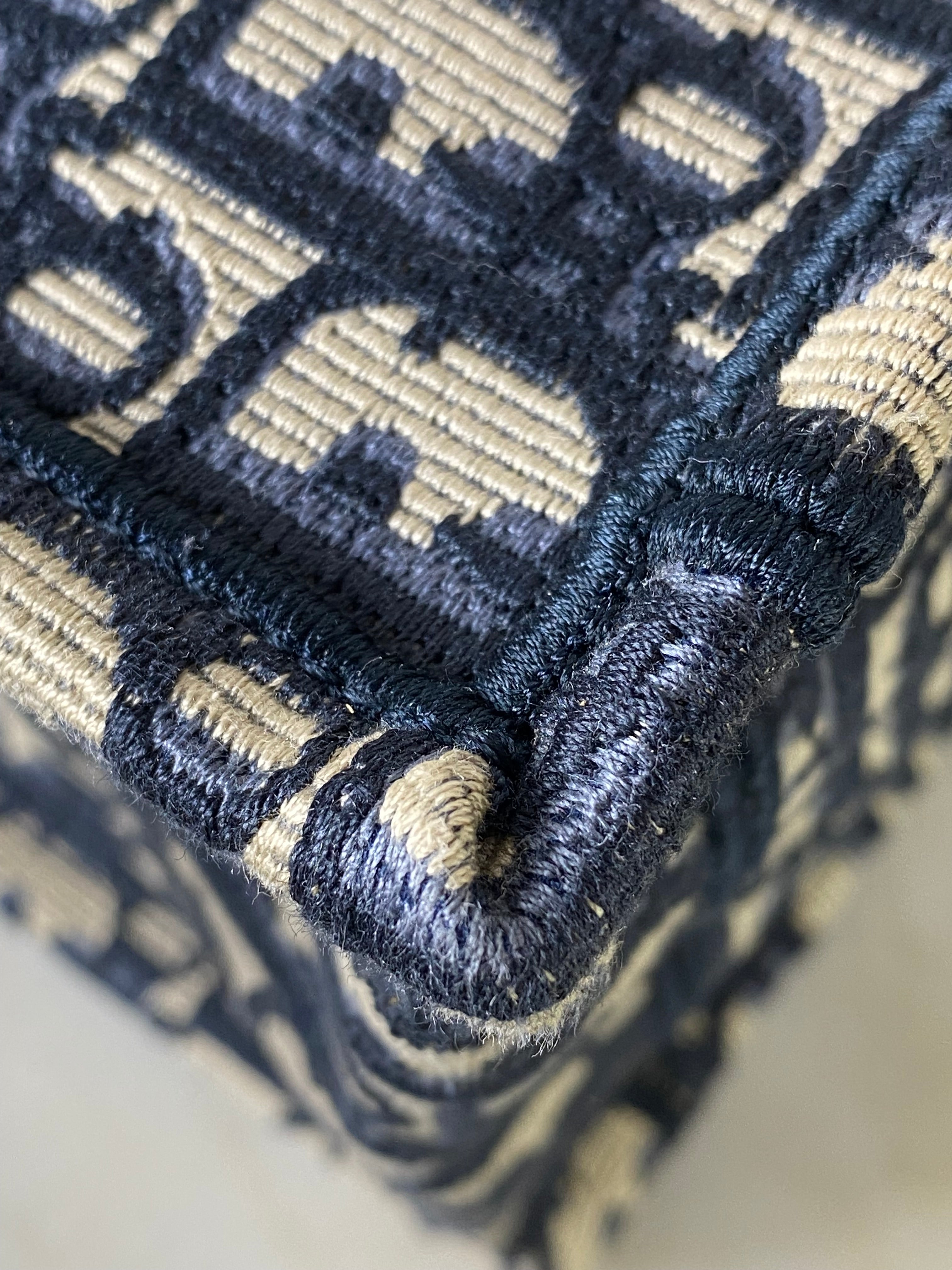 Christian Dior Navy Blue Oblique Book Medium Tote Bag-handbag-Christian Dior-The Closet Egypt