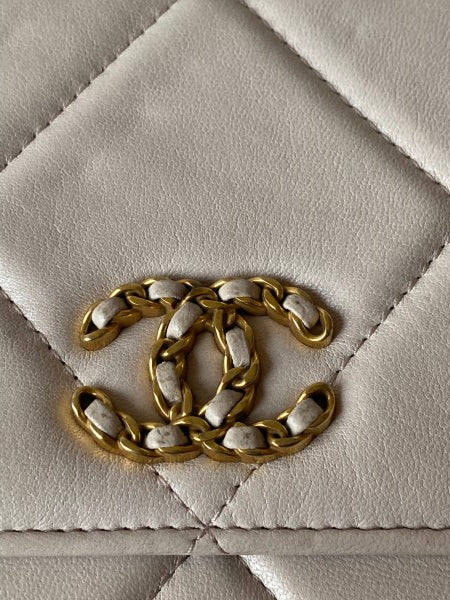 Chanel Beige 19 Wallet on Chain-Wallet Chain-Chanel-The Closet Egypt