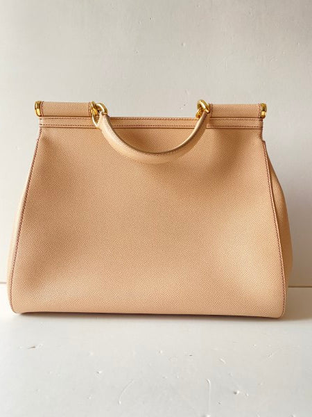 Dolce & Gabbana Beige Dauphin Sicily Maxi Bag-handbag-Dolce & Gabbana-The Closet Egypt