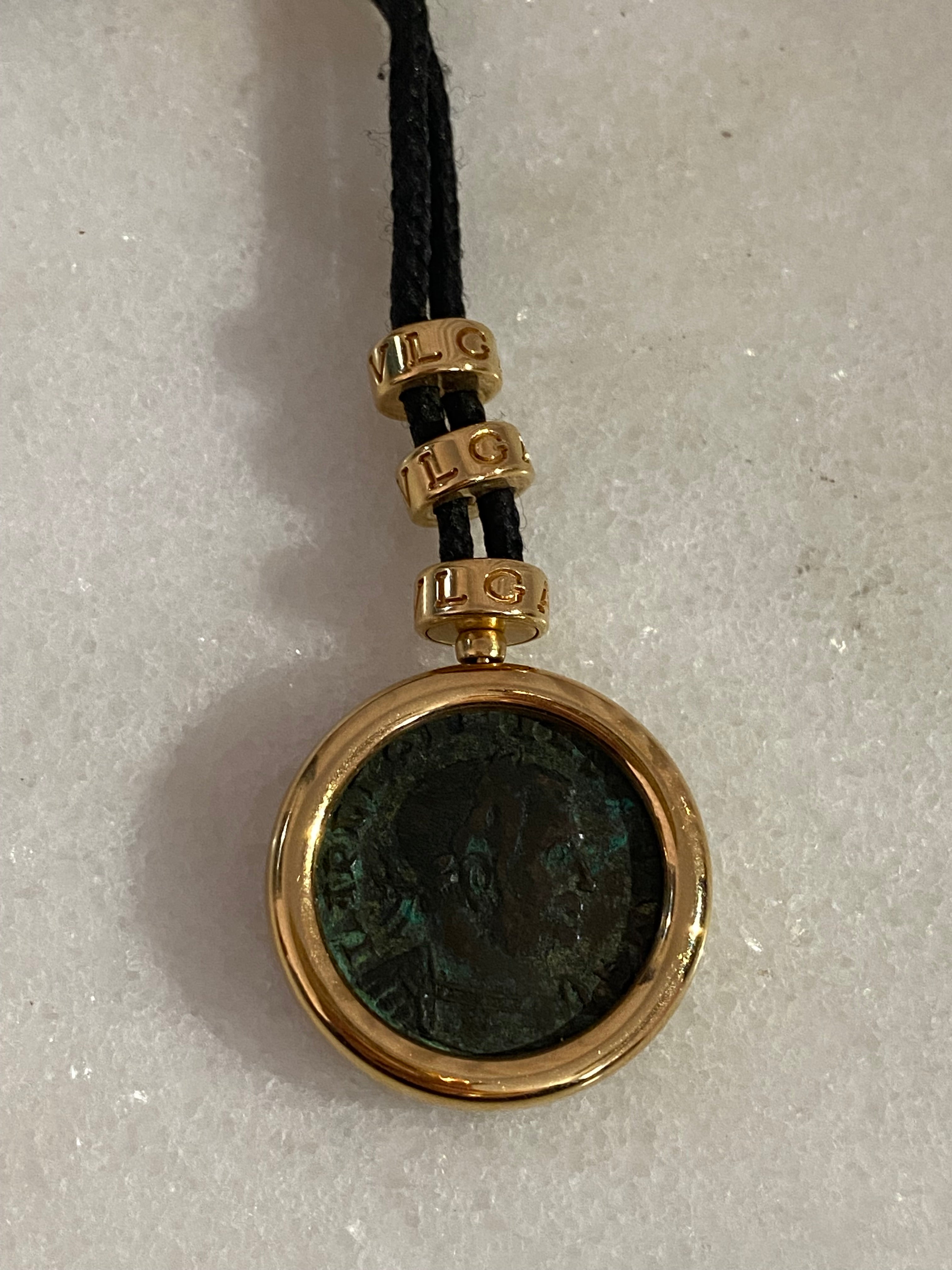 Bvlgari 18K Yellow Gold Monete Coin Necklace-Necklaces-Bvlgari-The Closet Egypt