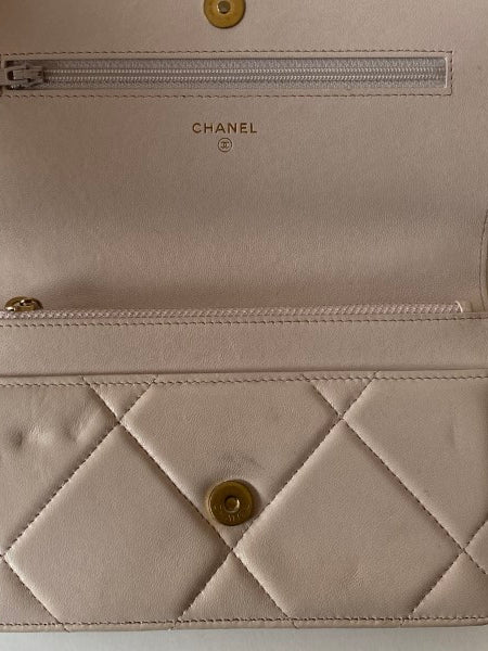 Chanel Beige 19 Wallet on Chain-Wallet Chain-Chanel-The Closet Egypt