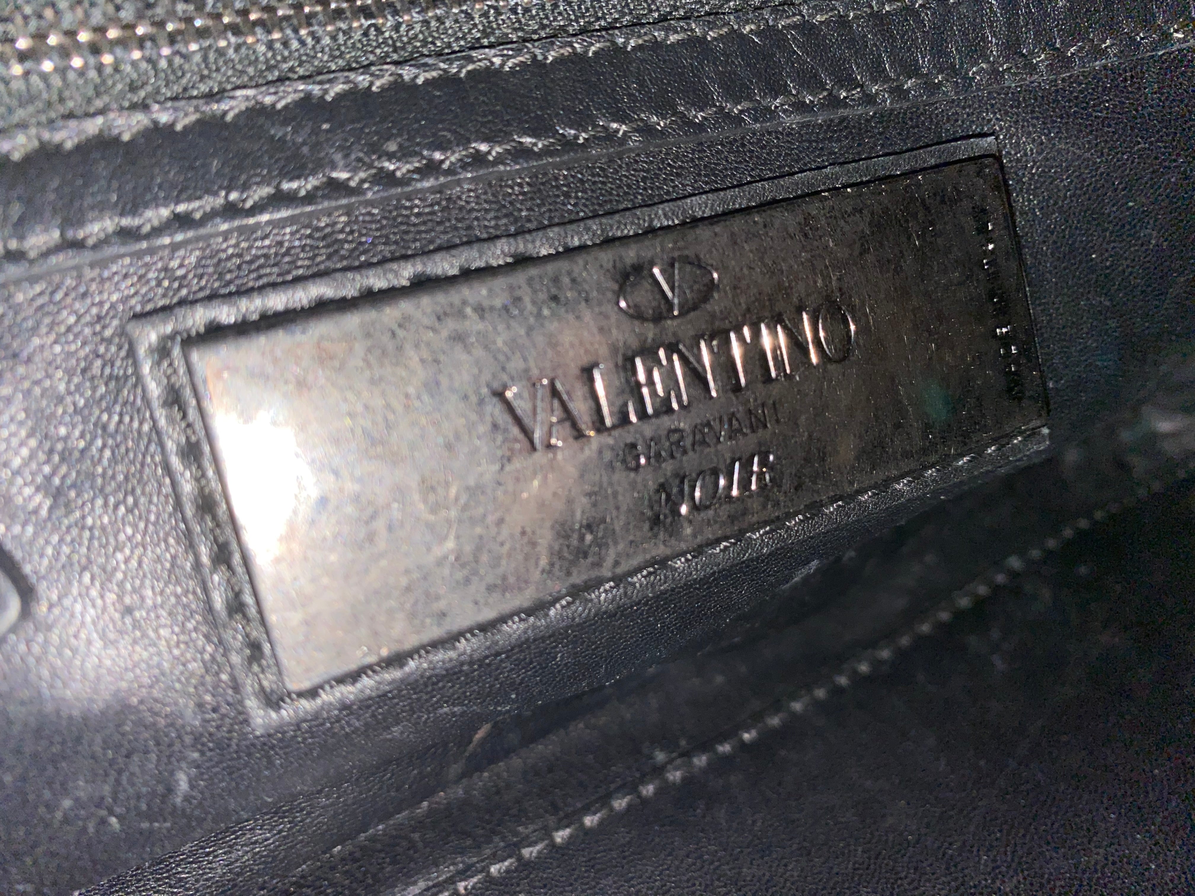 Valentino Black Studded Tote Crossbody Bag-handbag-Valentino-The Closet Egypt