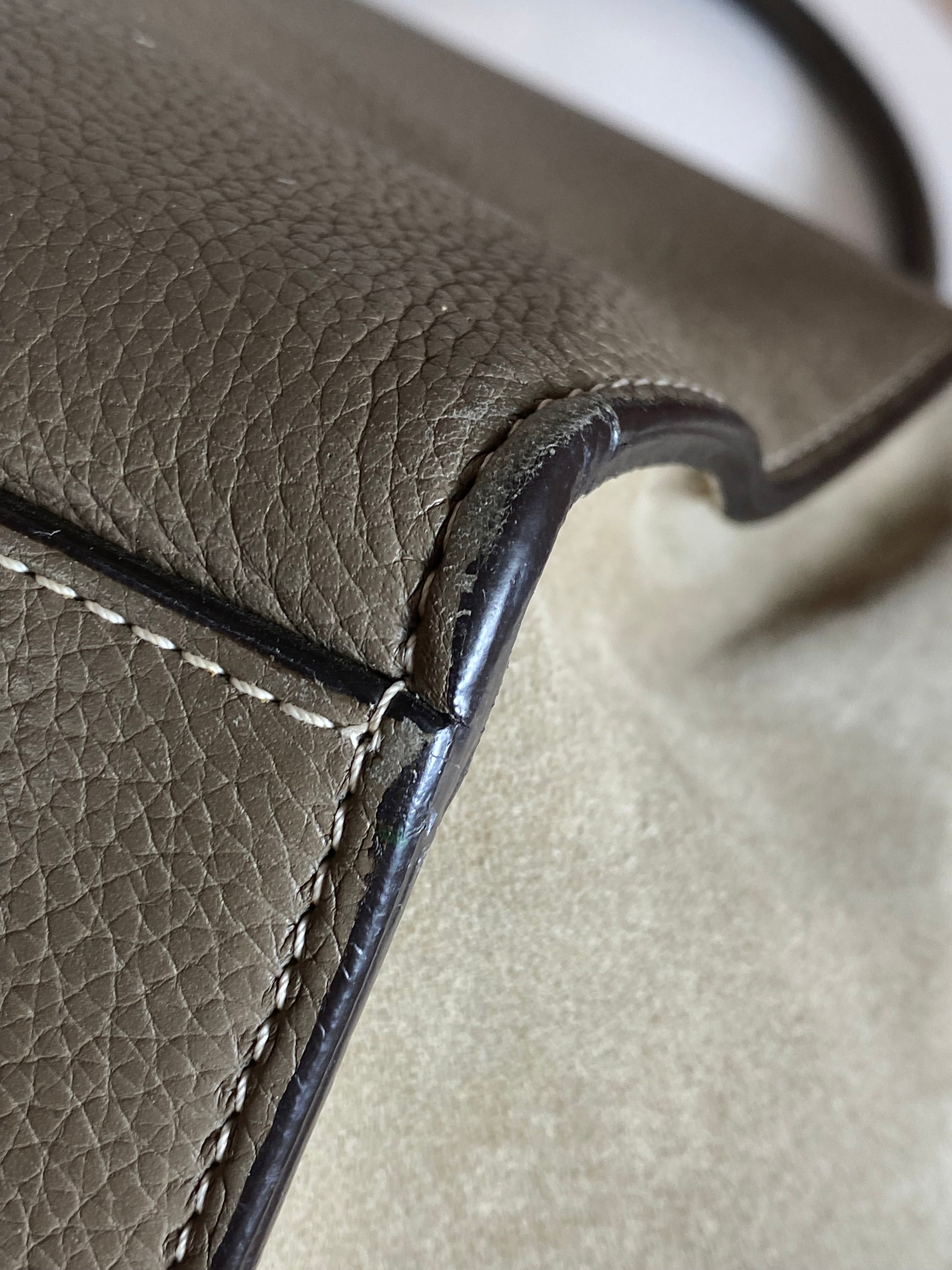 Celine Camel Trapeze Top Handle Large Bag