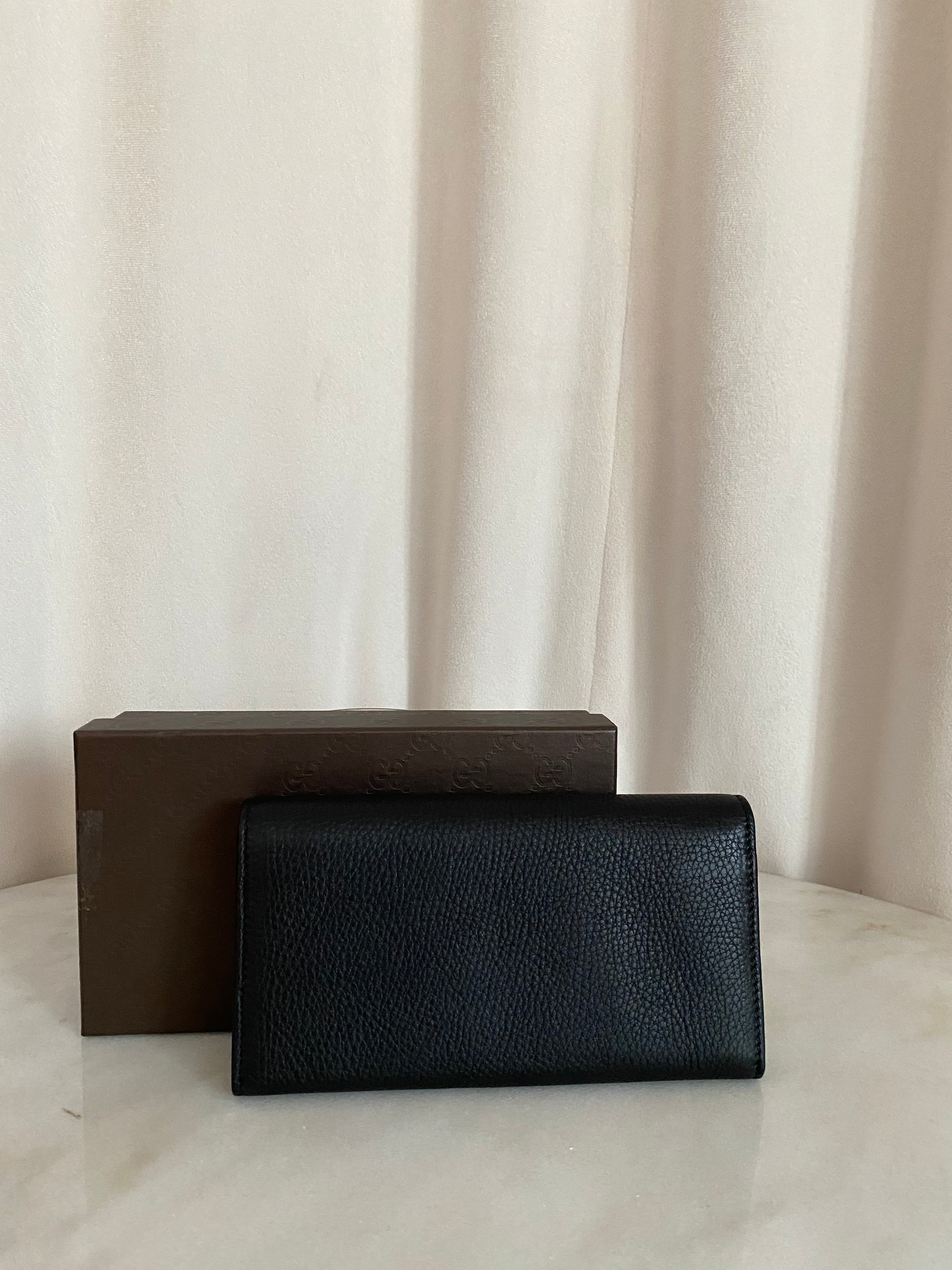 Gucci Black GG Soho Long Wallet-wallet-Gucci-The Closet Egypt