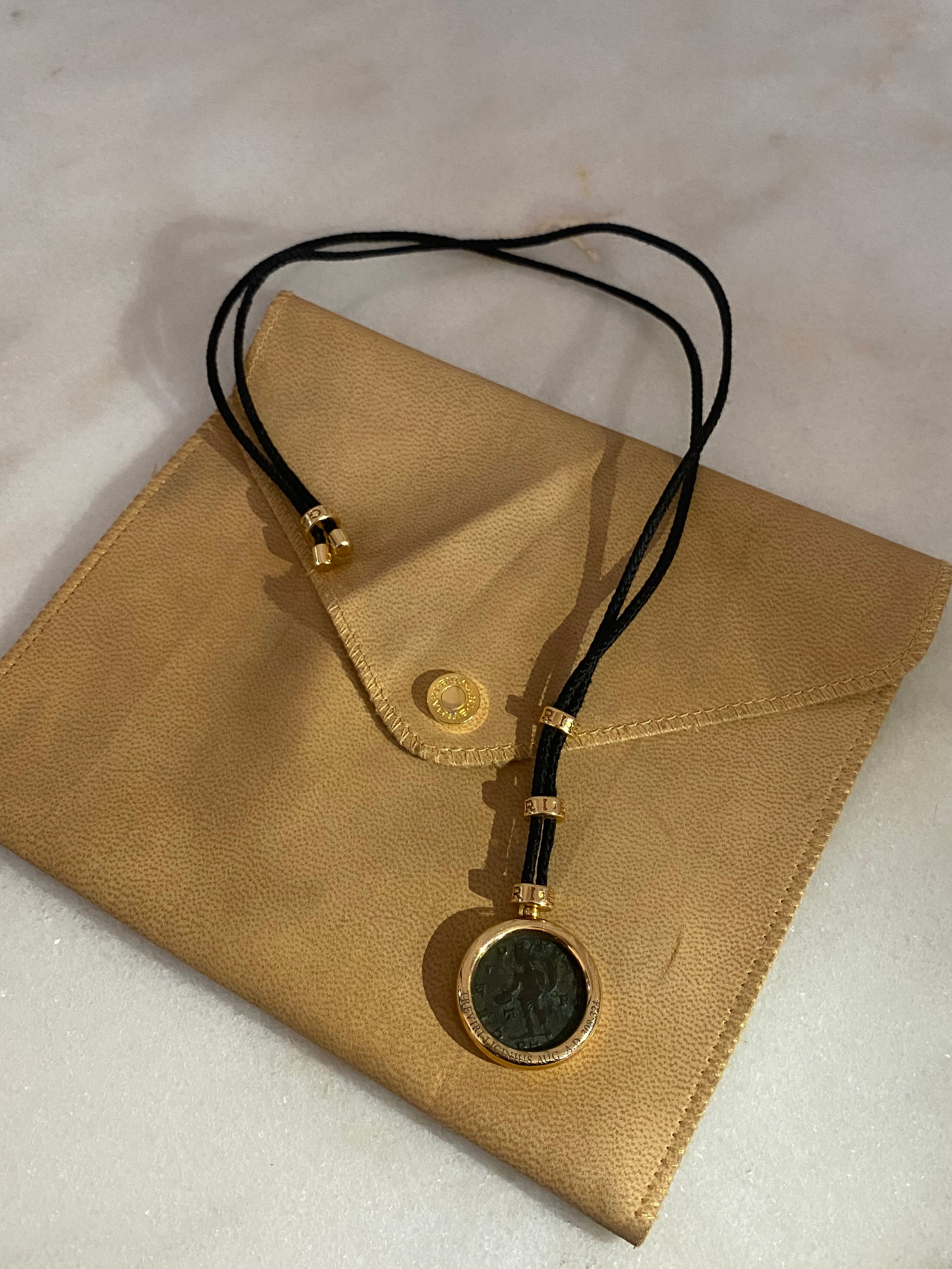 Bvlgari 18K Yellow Gold Monete Coin Necklace-Necklaces-Bvlgari-The Closet Egypt