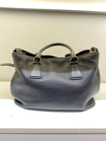 Prada Black Vitello Daino Tote Bag-handbag-Prada-The Closet Egypt