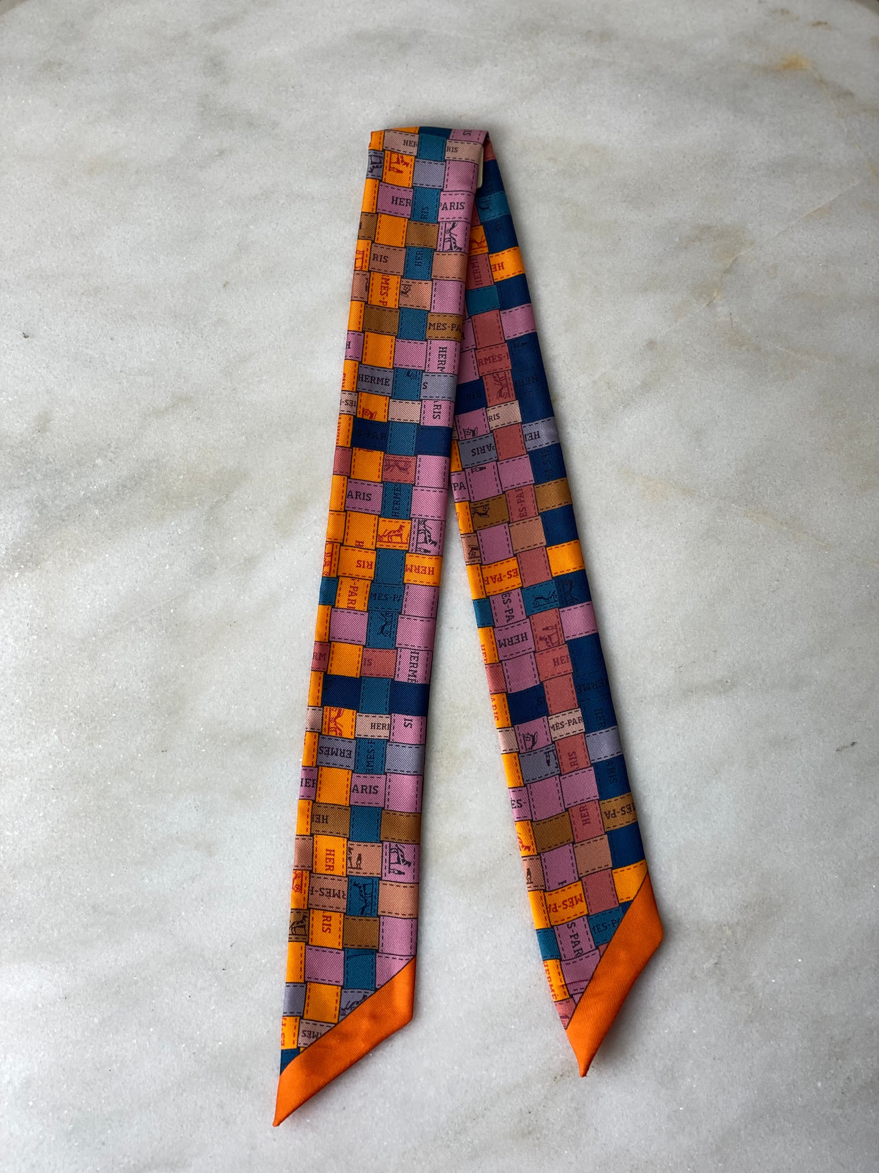 Hermes Multicolor Twilly Scarf-Scarf-Hermes-The Closet Egypt