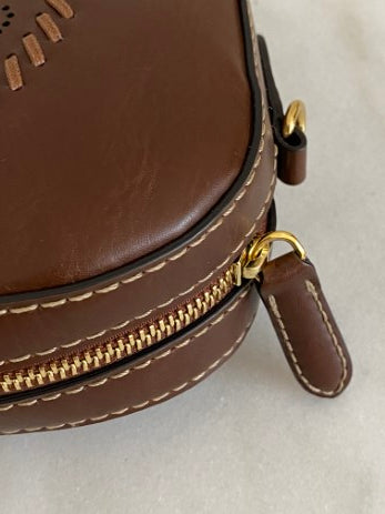 Stella Mccartney Brown Mini Logo Camera Crossbody bag-handbag-Stella Mccartney-The Closet Egypt
