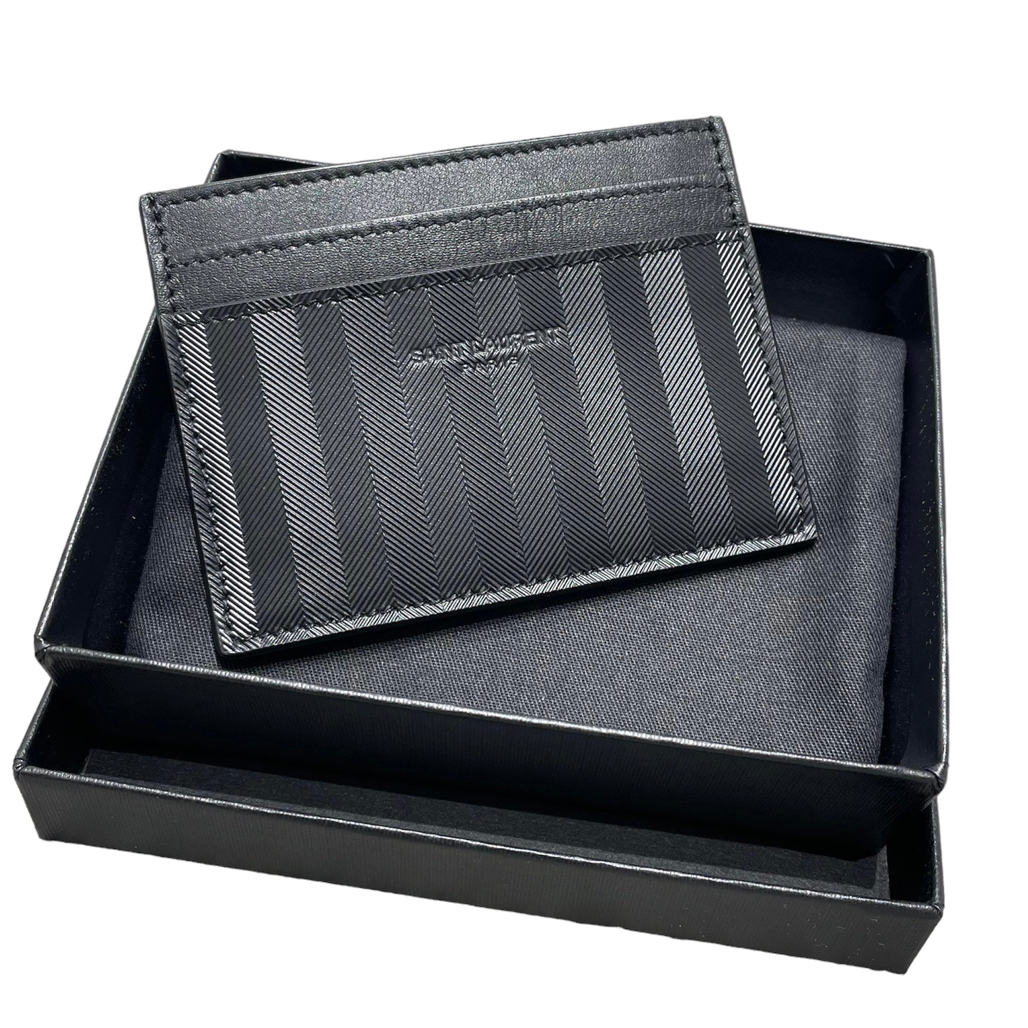YSL Black Card Holder-Card Holder-YSL-The Closet Egypt