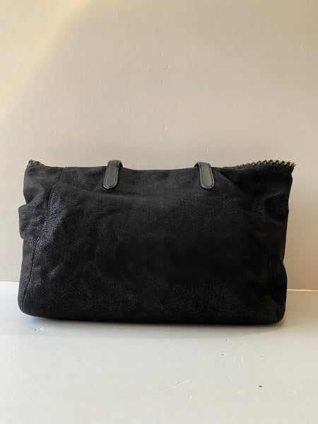 Stella Mccartney Black Shaggy Deer Falabella East West Shopper Tote Chere Bag-handbag-Stella Mccartney-The Closet Egypt