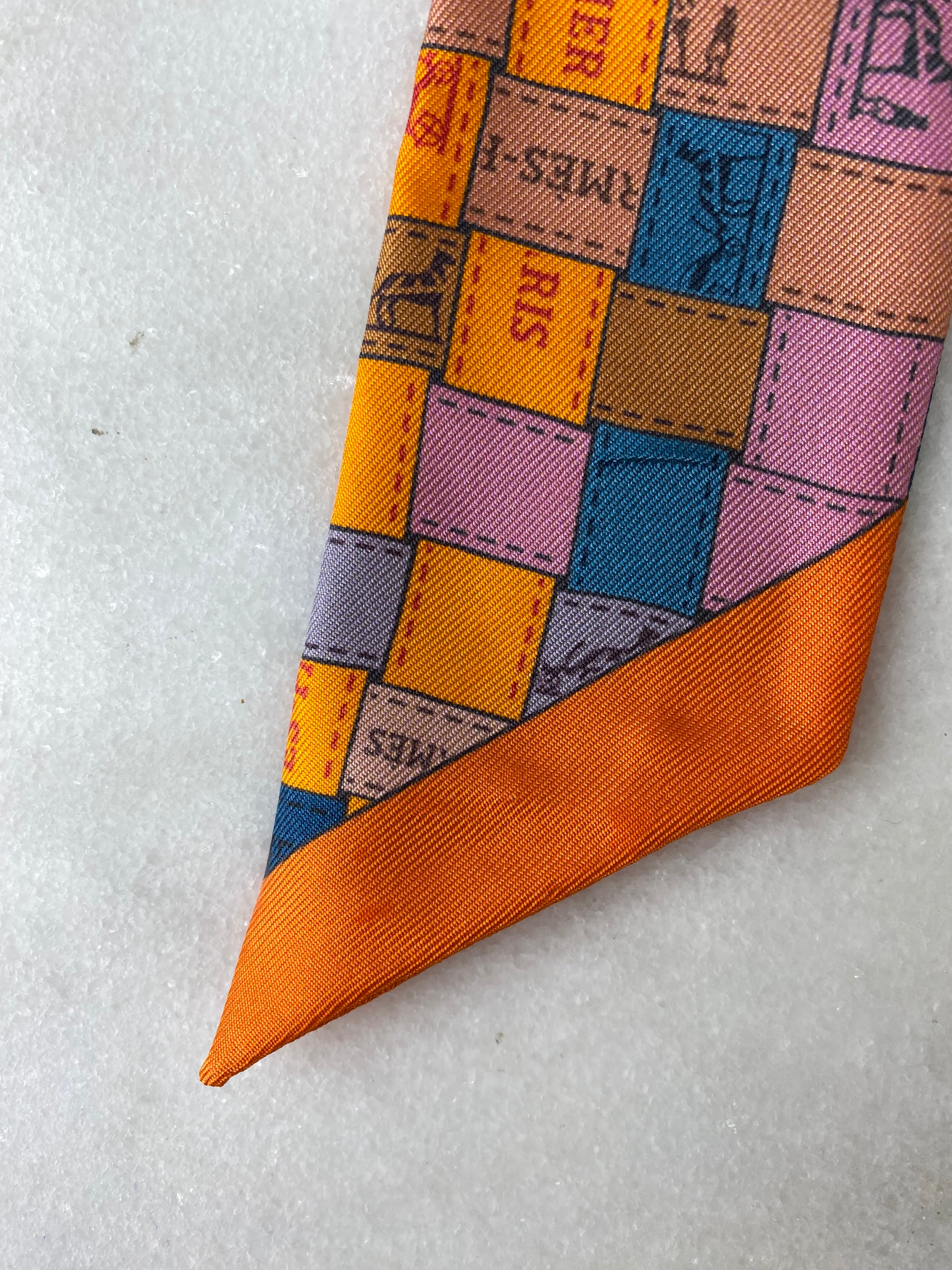 Hermes Multicolor Twilly Scarf-Scarf-Hermes-The Closet Egypt