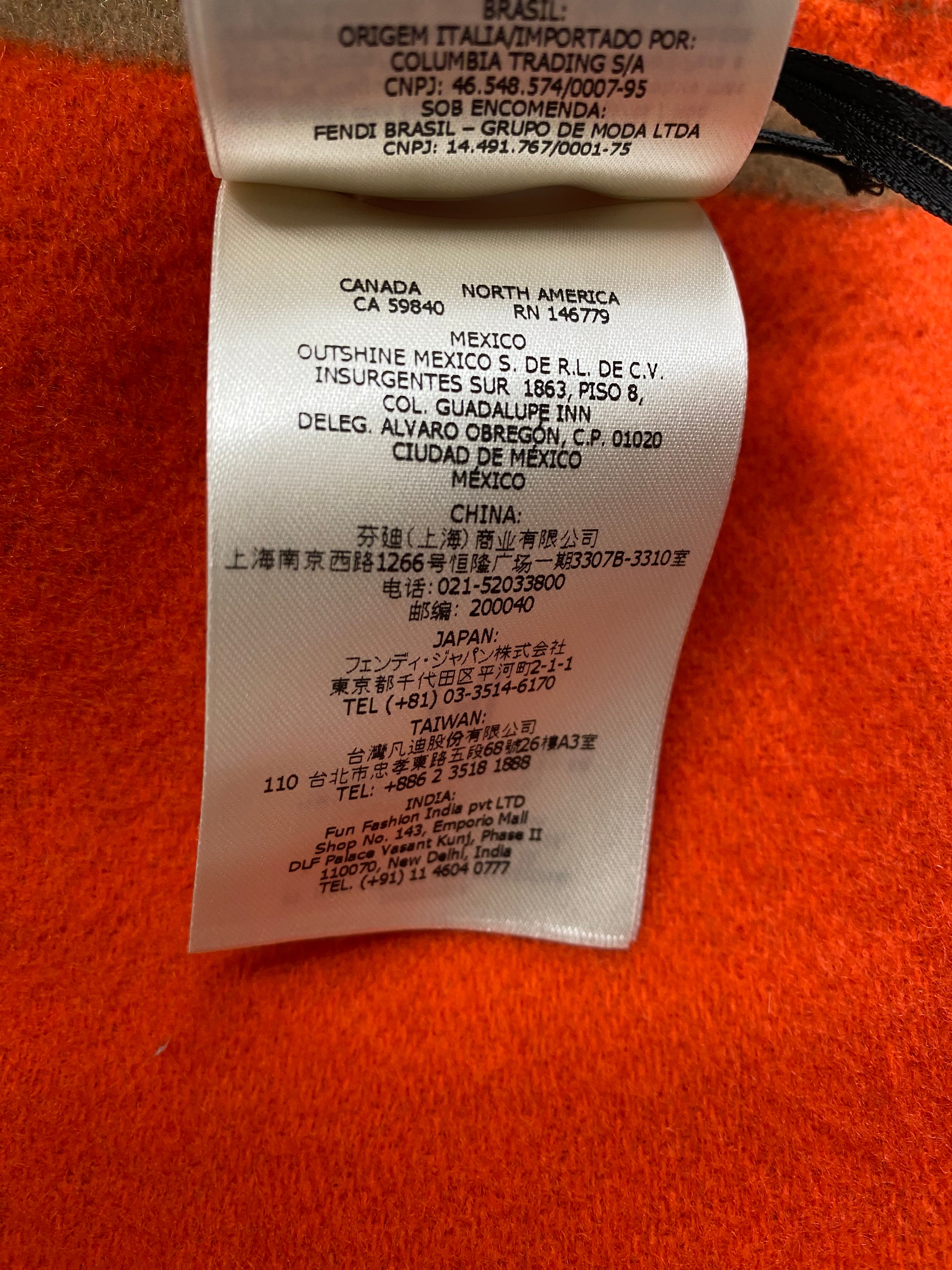 Fendi Bicolor FF Wool Scarf-Scarf-Fendi-The Closet Egypt