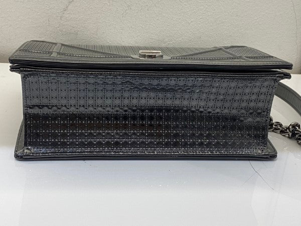 Christian Dior Mettalic Grey Diorama Micro Cannage Flap Medium Bag-handbag-Christian Dior-The Closet Egypt