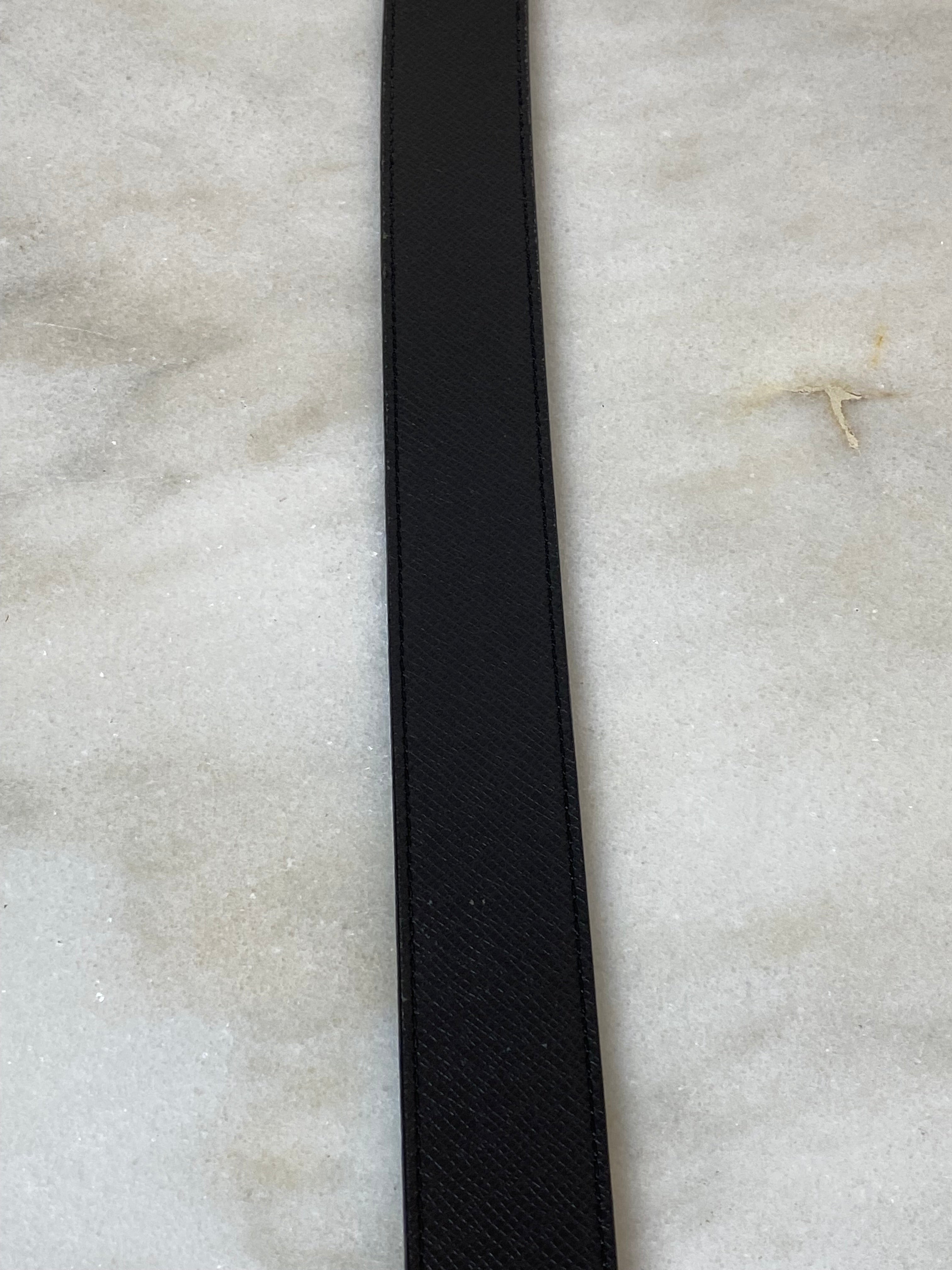 Louis Vuitton Black Pont Neuf black leather Belt-Belt-Louis Vuitton-The Closet Egypt