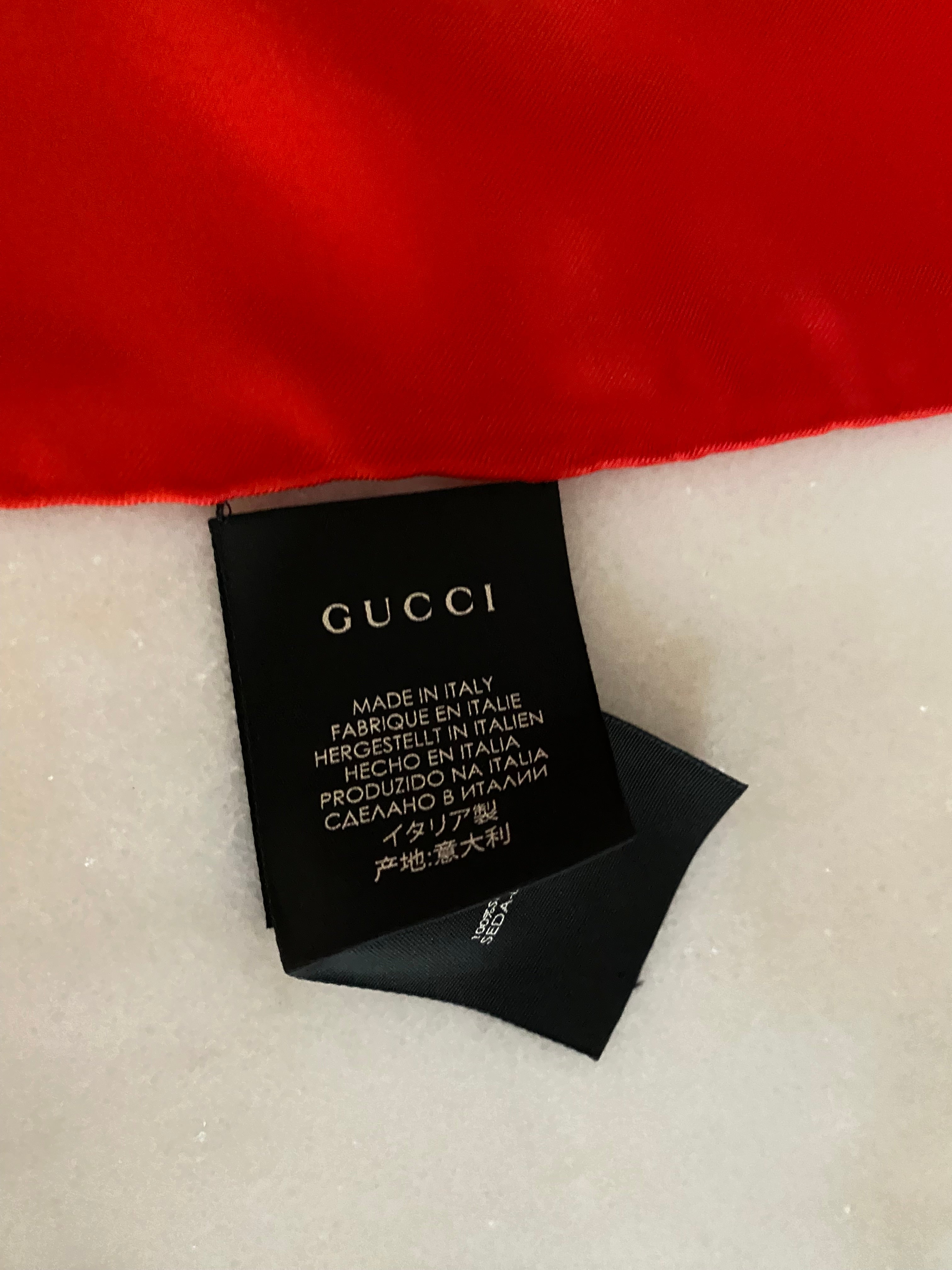 Gucci Bicolor Silk Scarf-Scarf-Gucci-The Closet Egypt