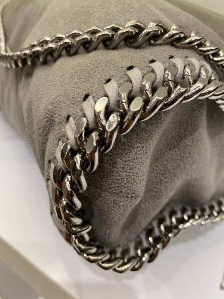 Stella Mccartney Grey Falabella Medium Three Chain Bag-handbag-Stella Mccartney-The Closet Egypt