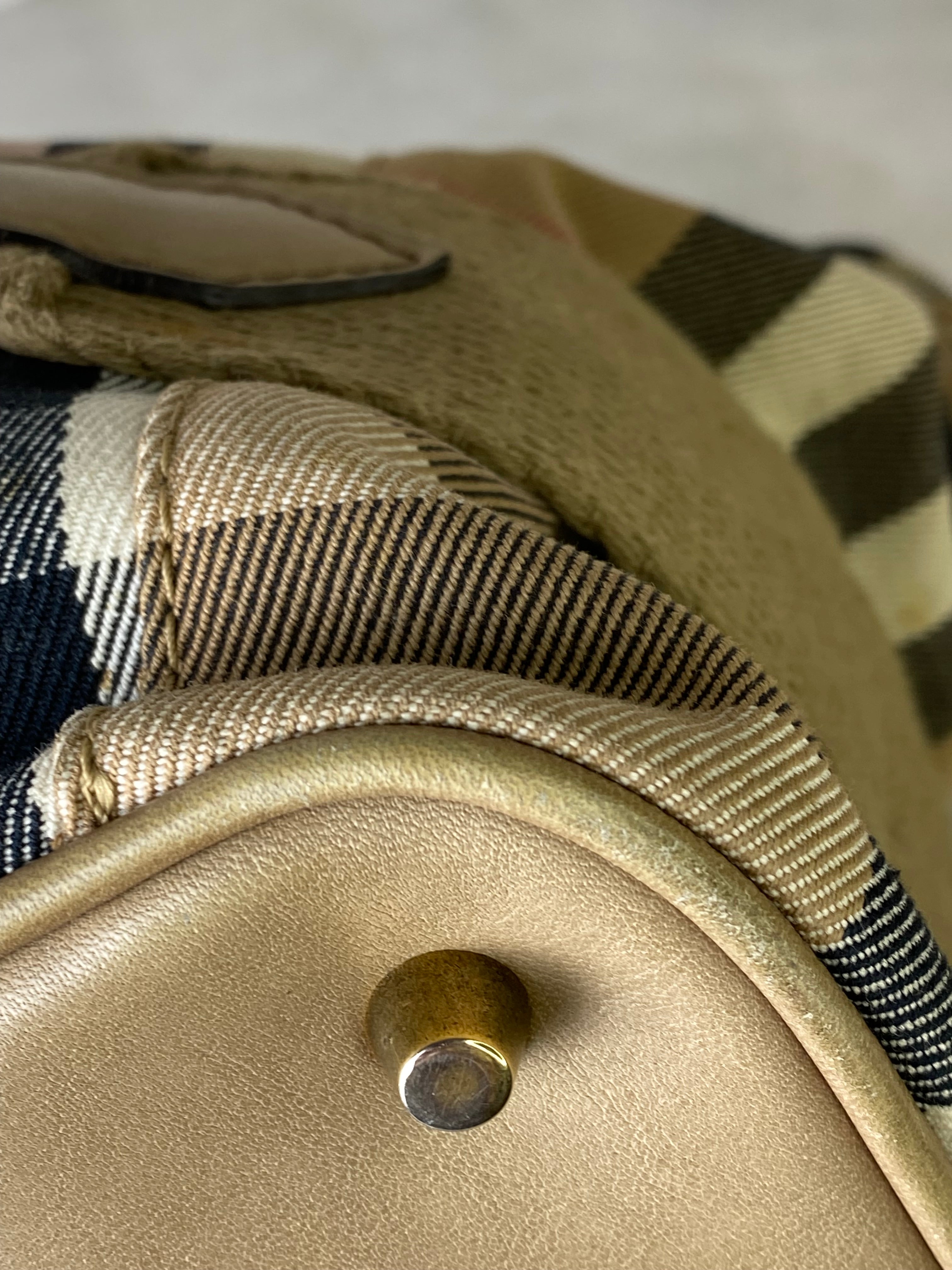Burberry Beige House Check Hobo Bag-handbag-Burberry-The Closet Egypt