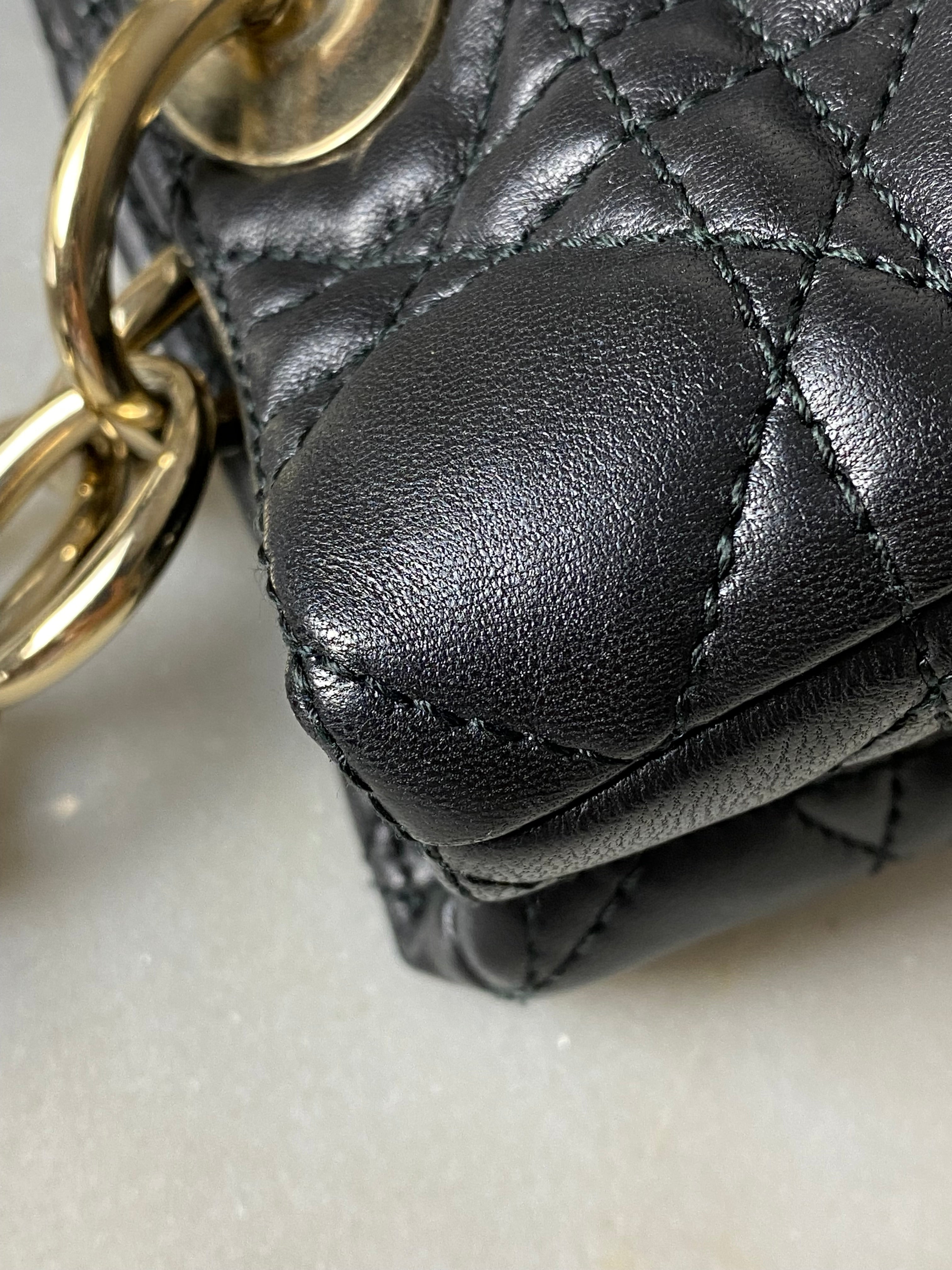 Christian Dior Black Lady Dior Medium Bag-handbag-Christian Dior-The Closet Egypt