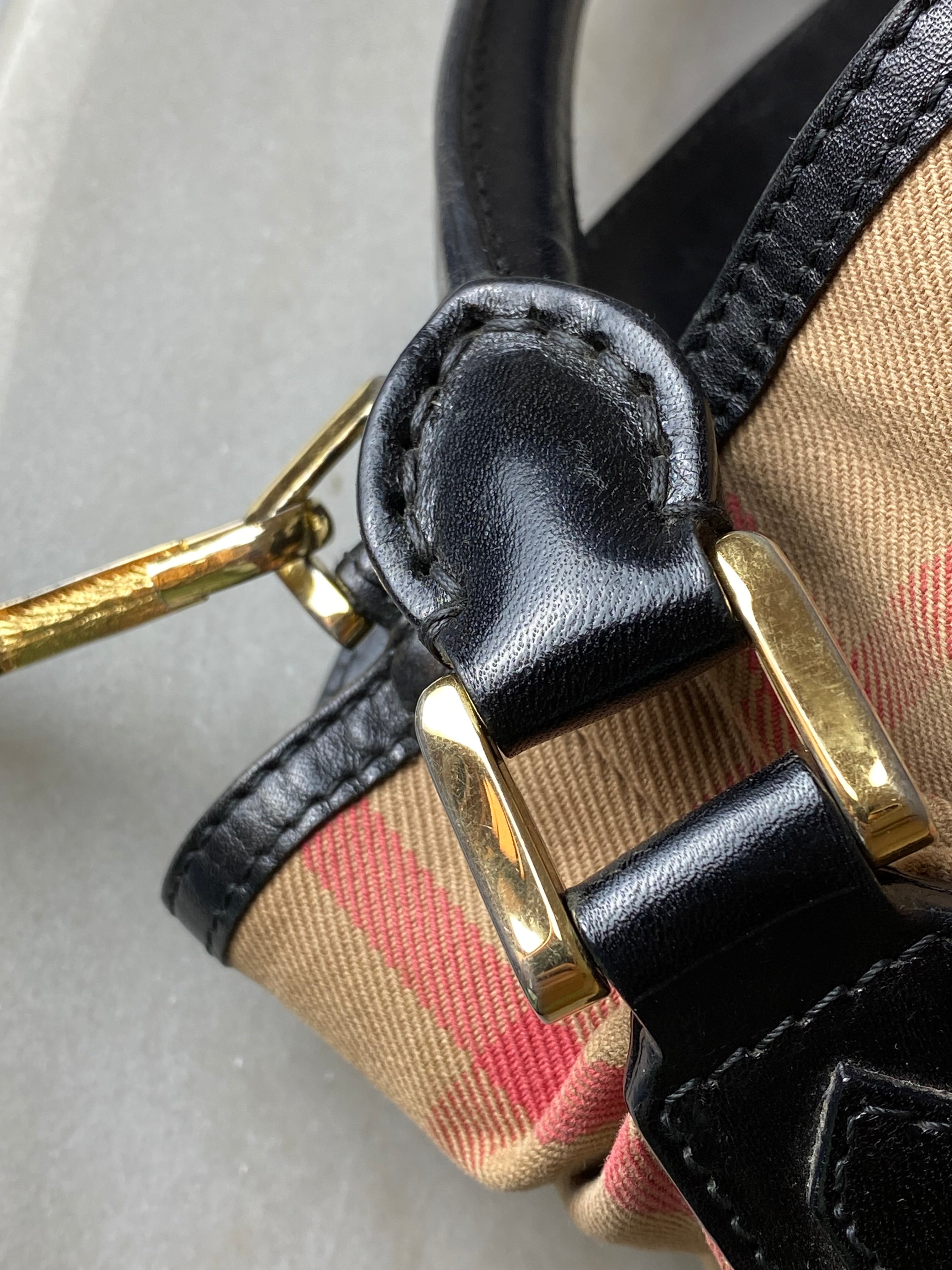 Burberry Black Bridle House Check Tote Bag-handbag-Burberry-The Closet Egypt